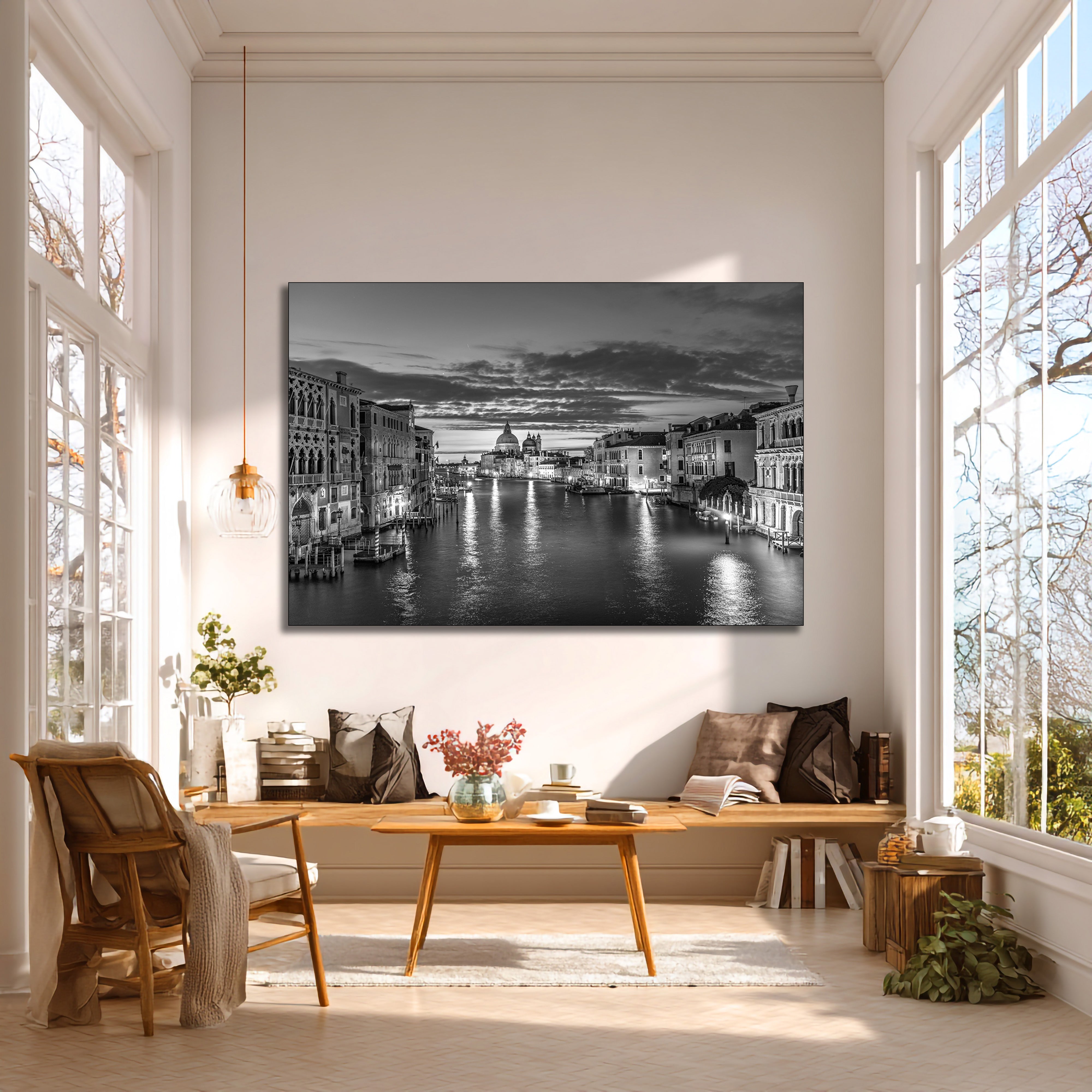 italy canal architecture artwork