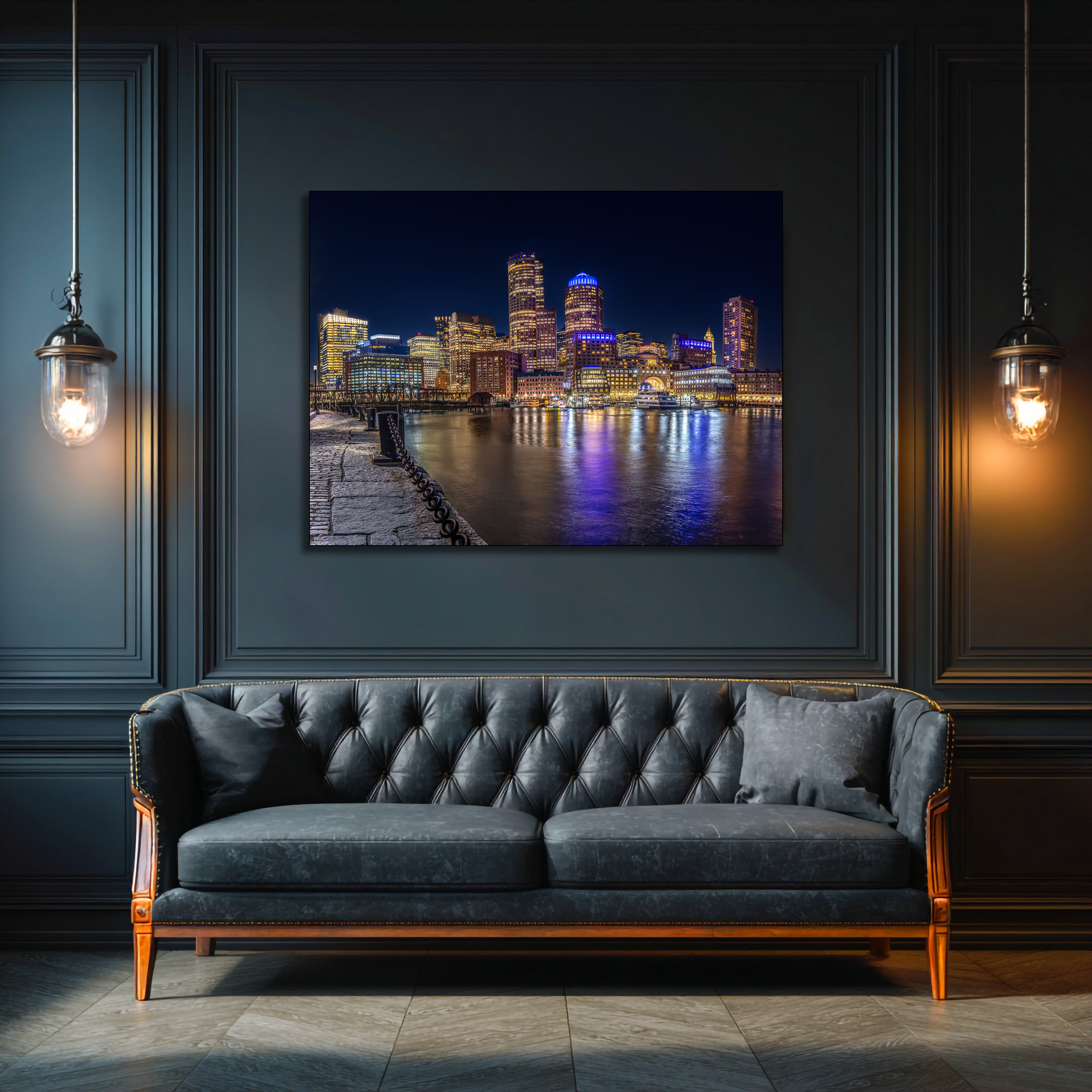 Boston Skyline Canvas Print