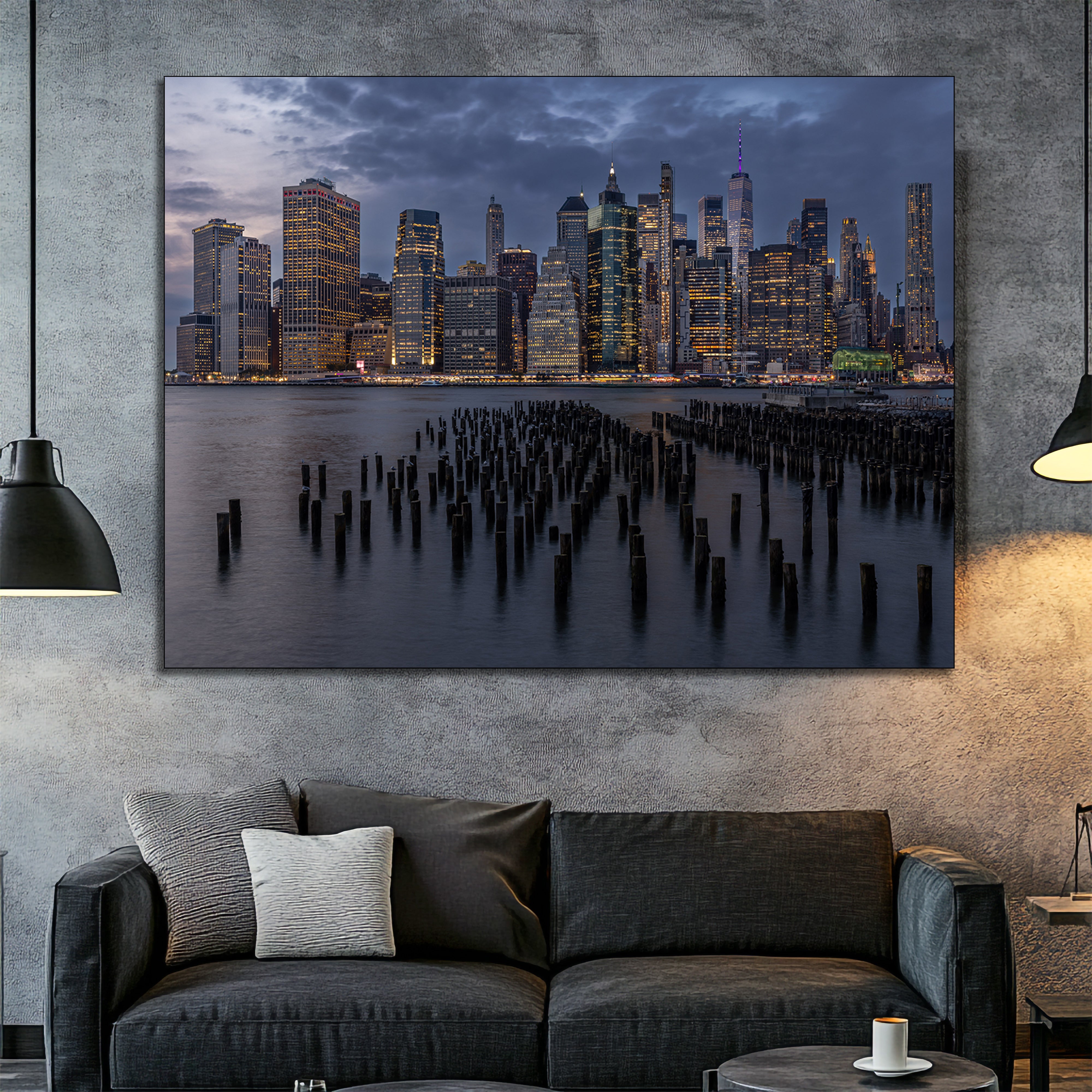 Brooklyn Bridge Pier 1 New York City Fine Art | Canvas, Acrylic, Metal