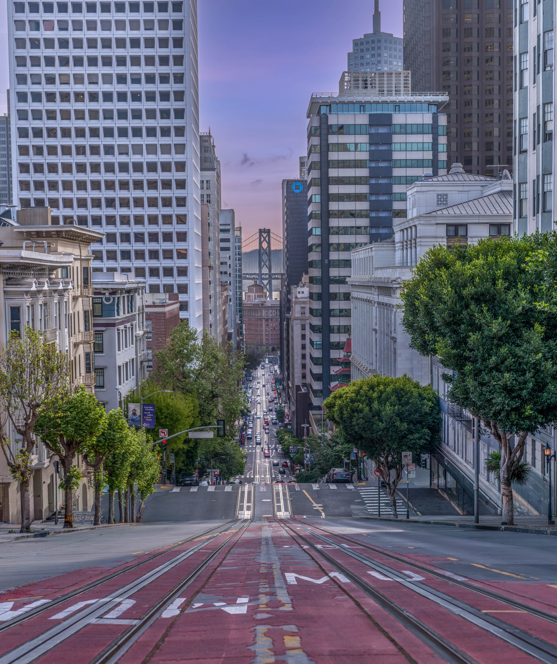 california street fine art san francisco skyline