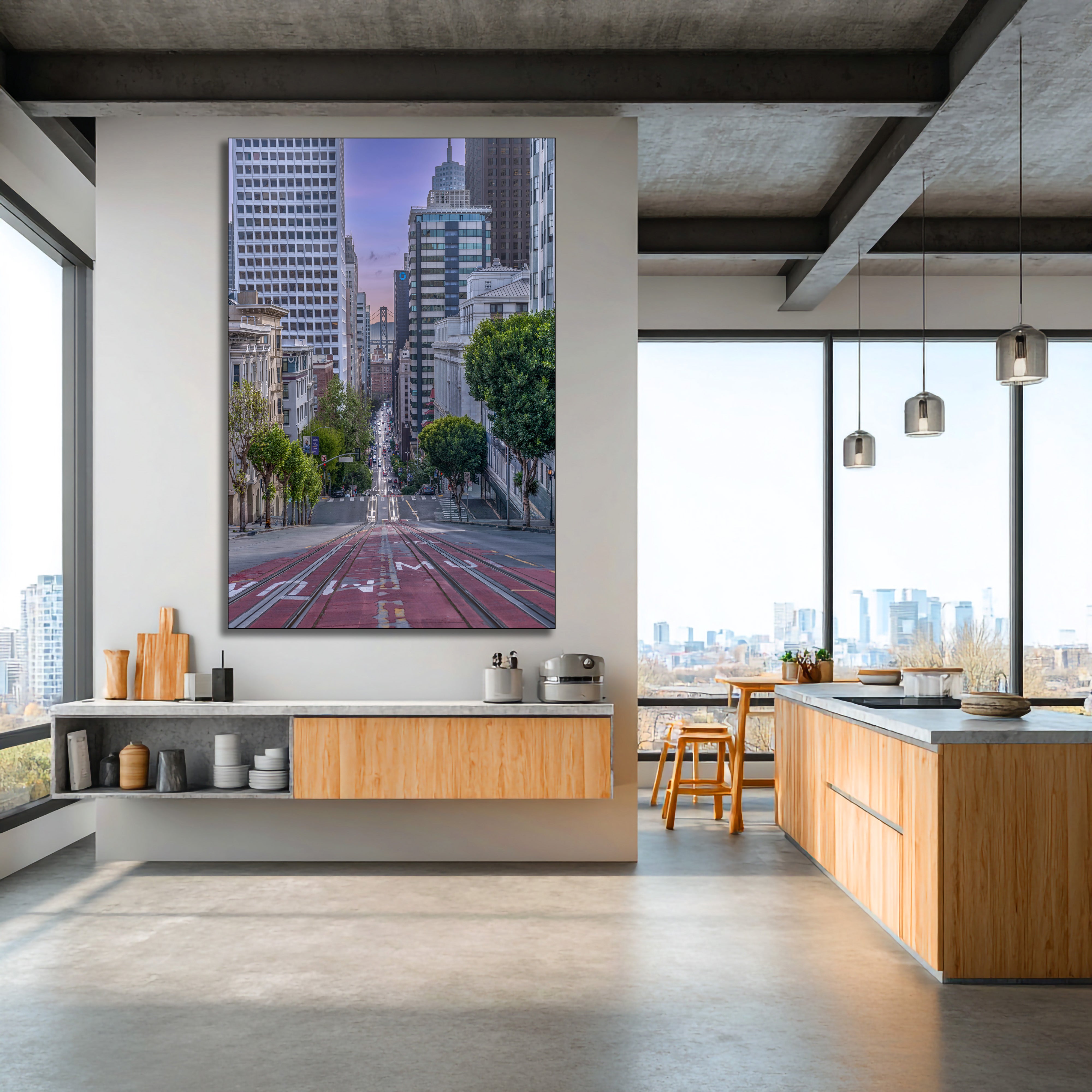 san francisco cityscape canvas print