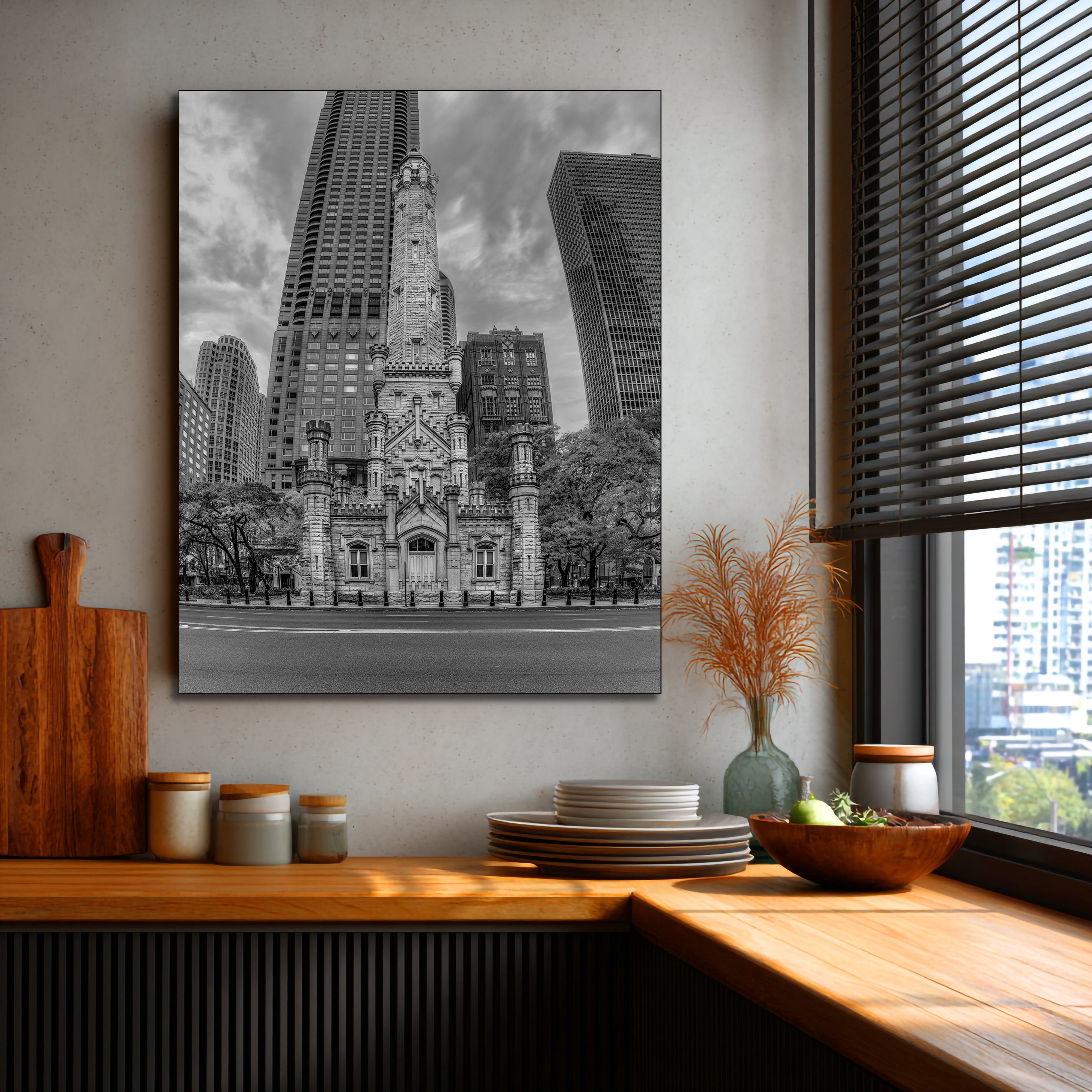 Chicago historic tower wall décor