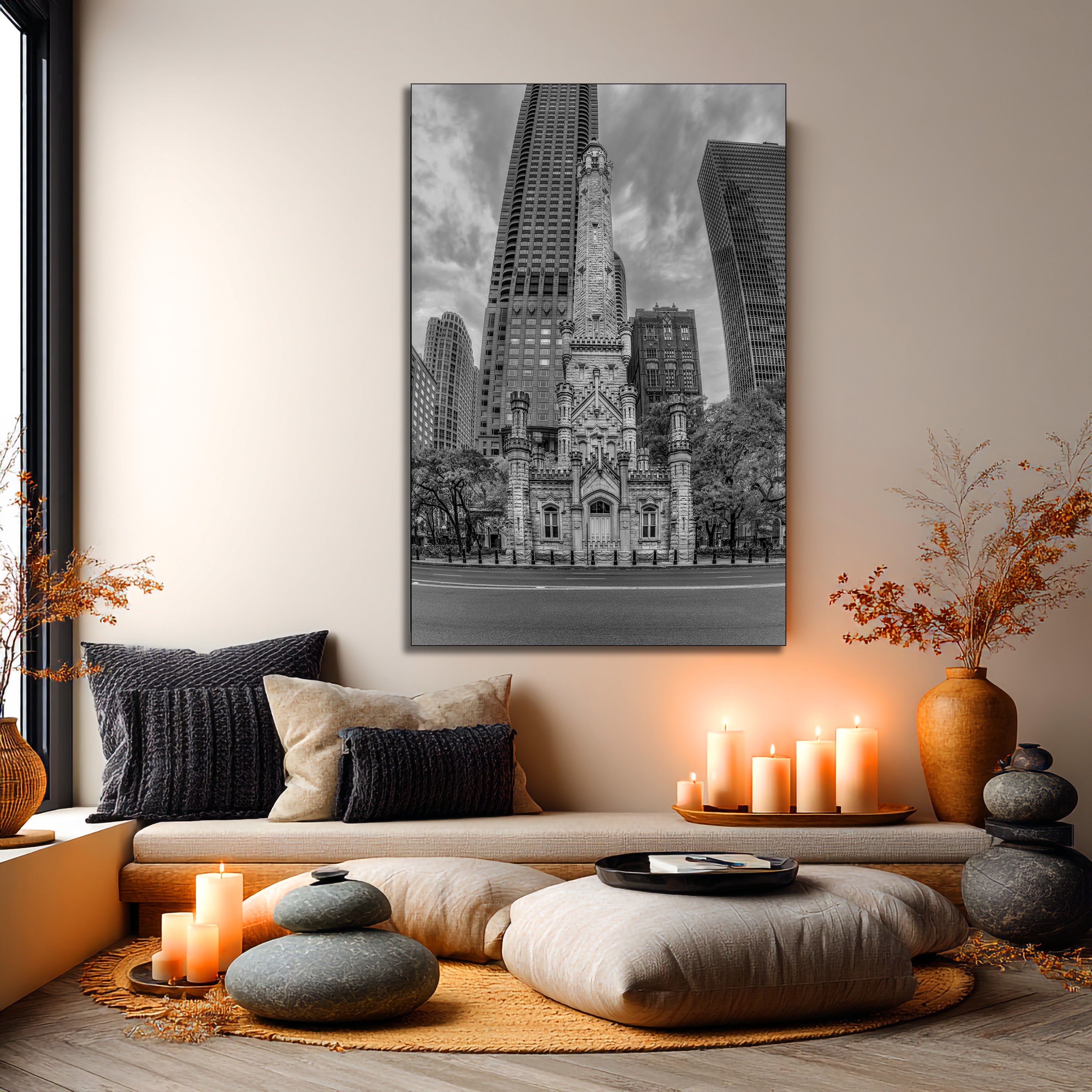 Water Tower Chicago acrylic print