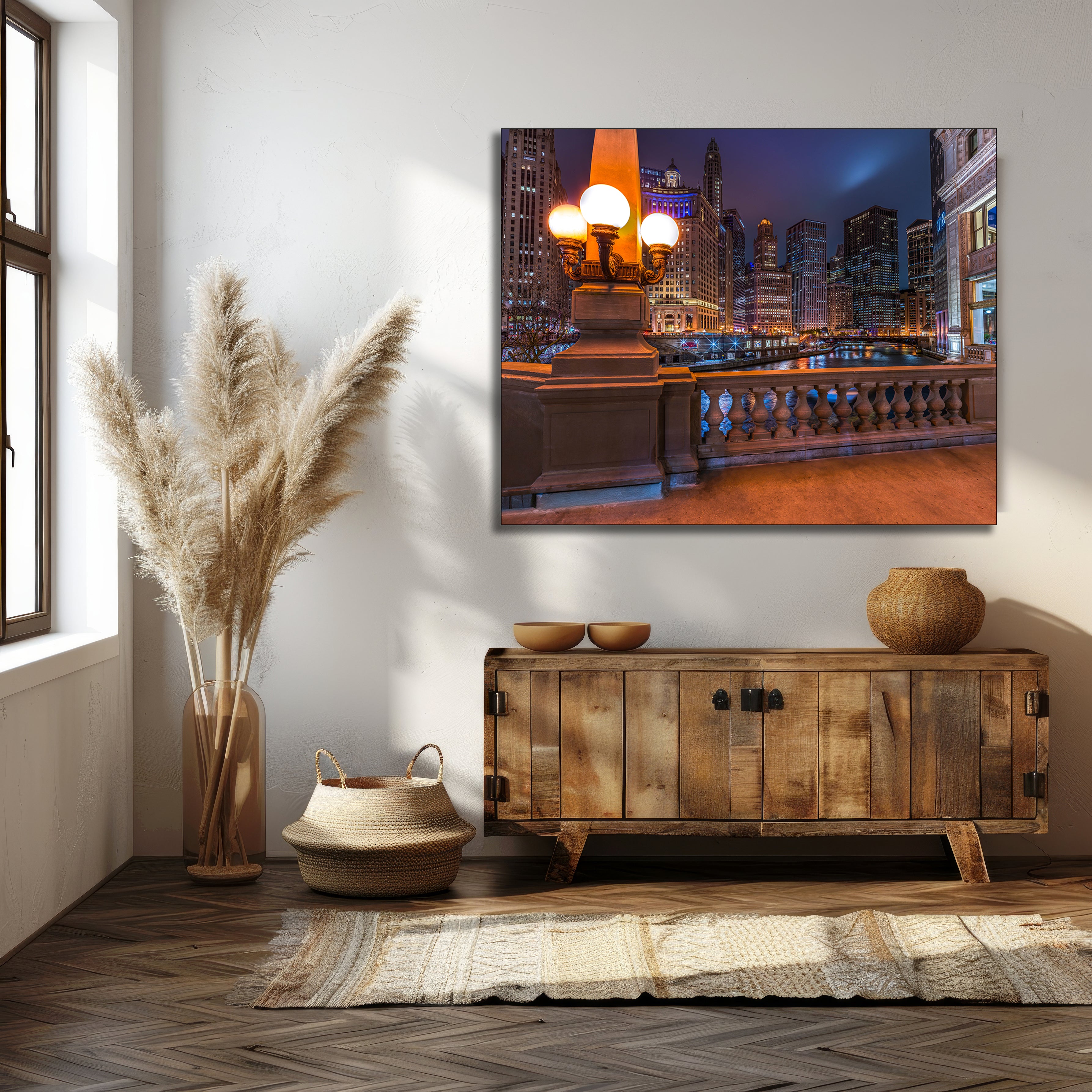 Chicago River North acrylic print