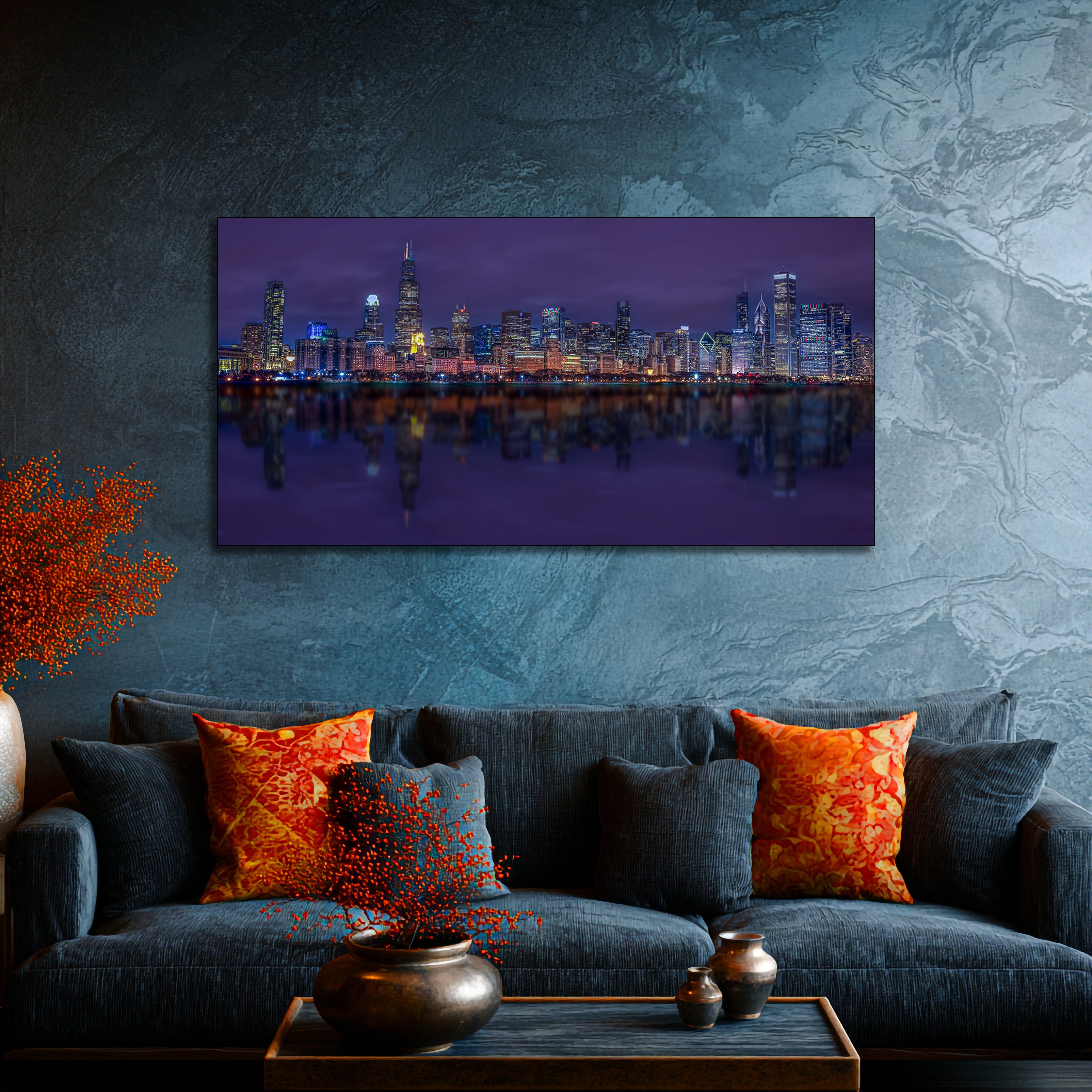 Chicago Skyline Wall Art | Fine Art Canvas, Metal & Acrylic Prints