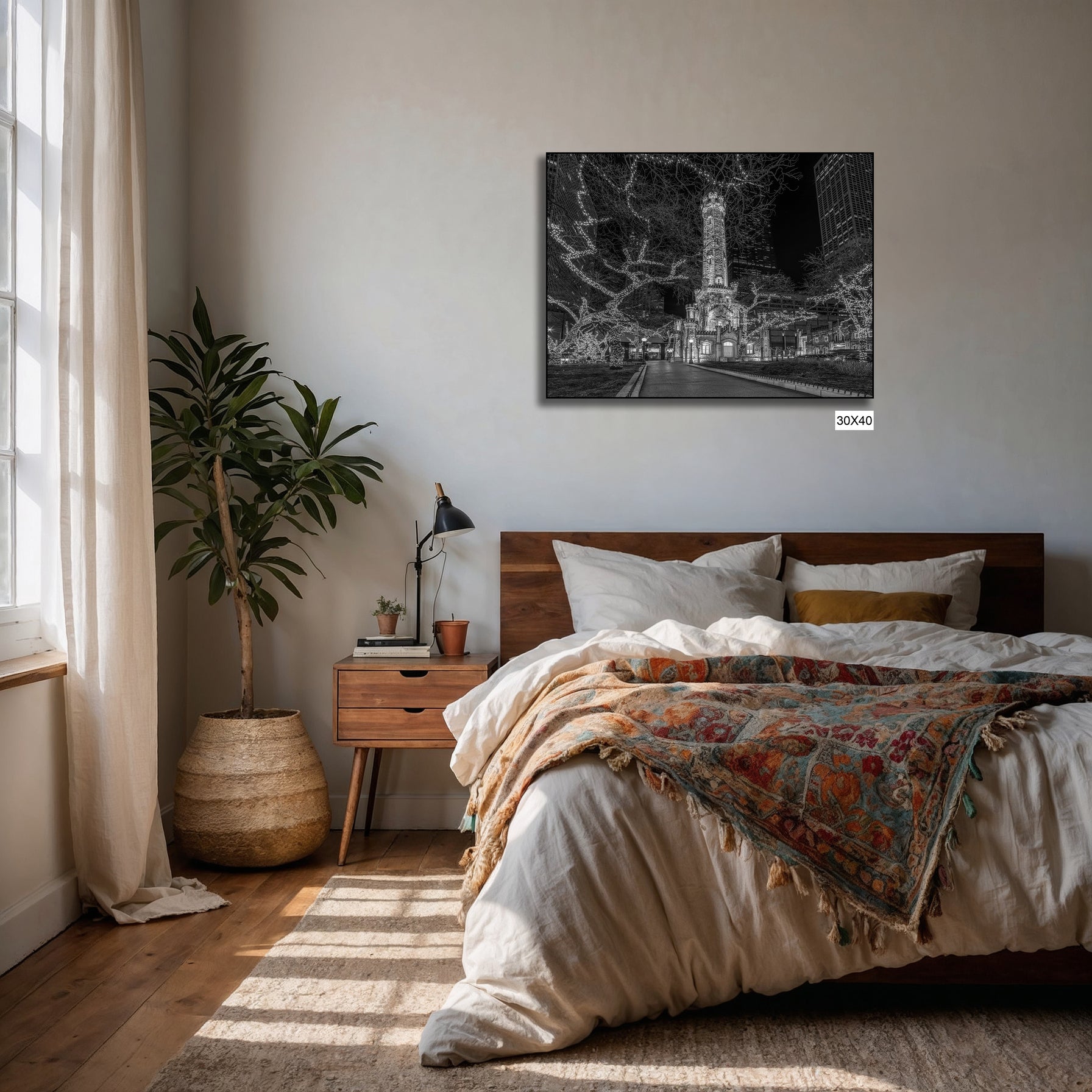Chicago Water Tower B&W Fine Art Print – Historic Wall Decor