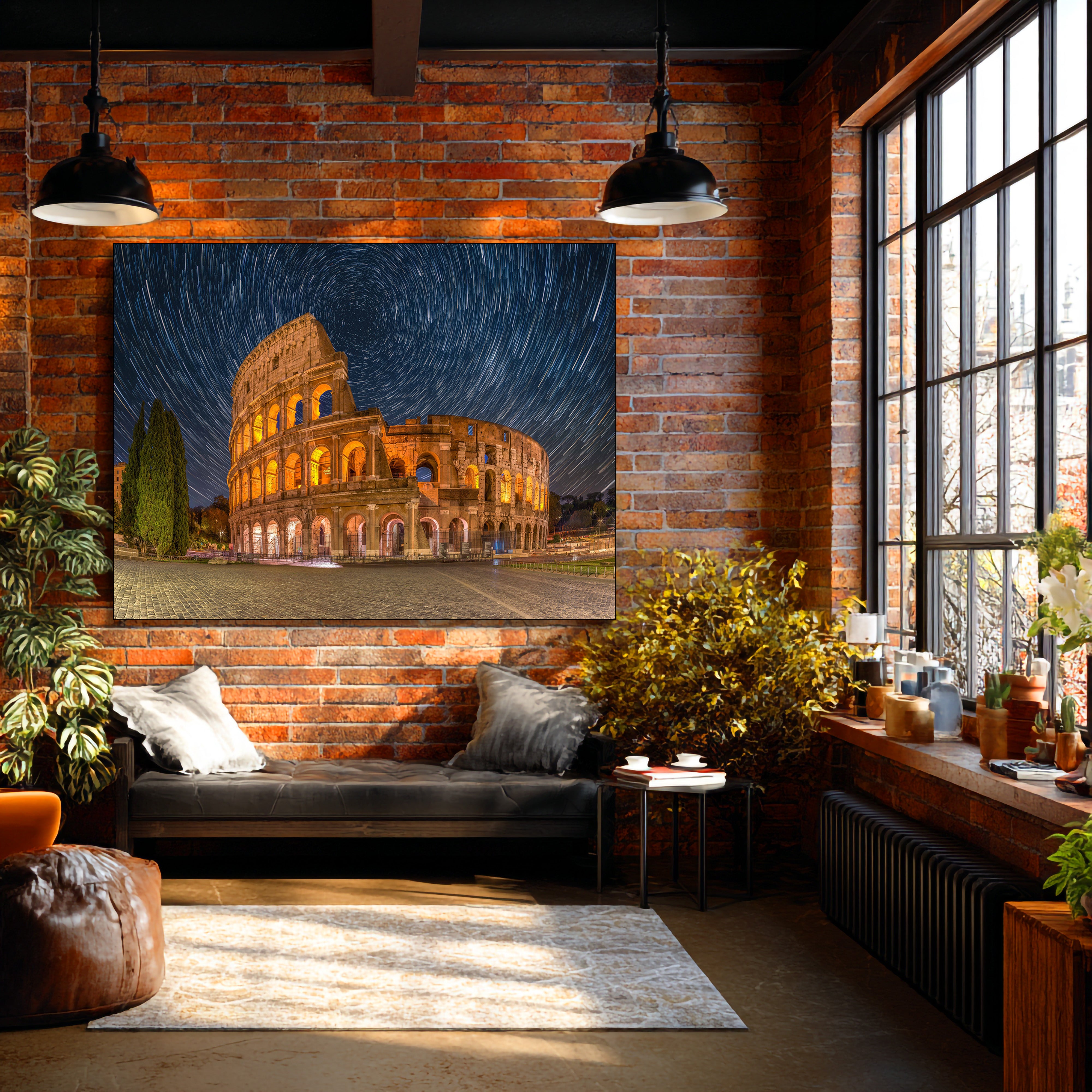 Colosseum metal wall art
