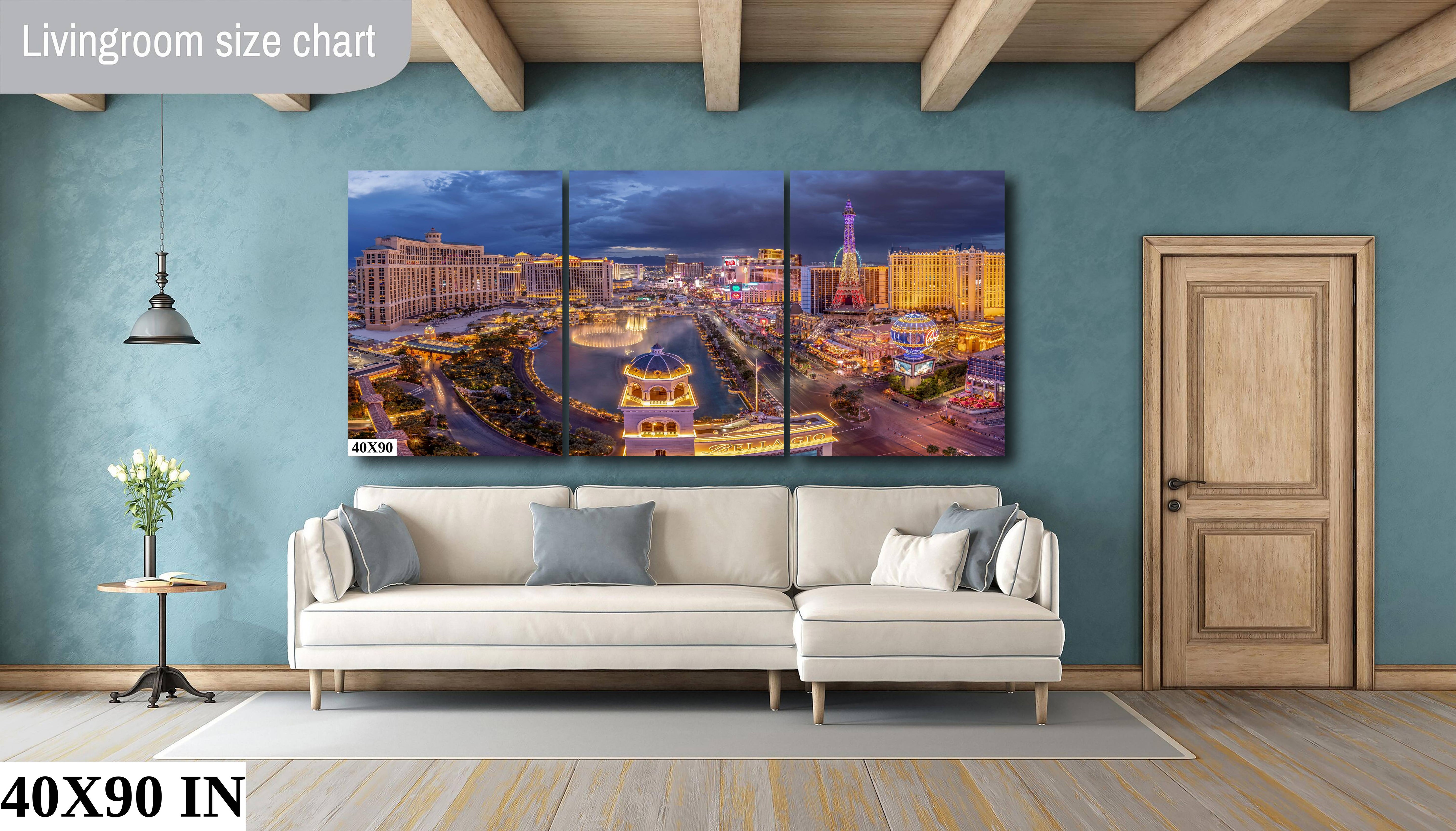 Las Vegas Skyline Wall Art | Beautiful Night City Fine Art Print