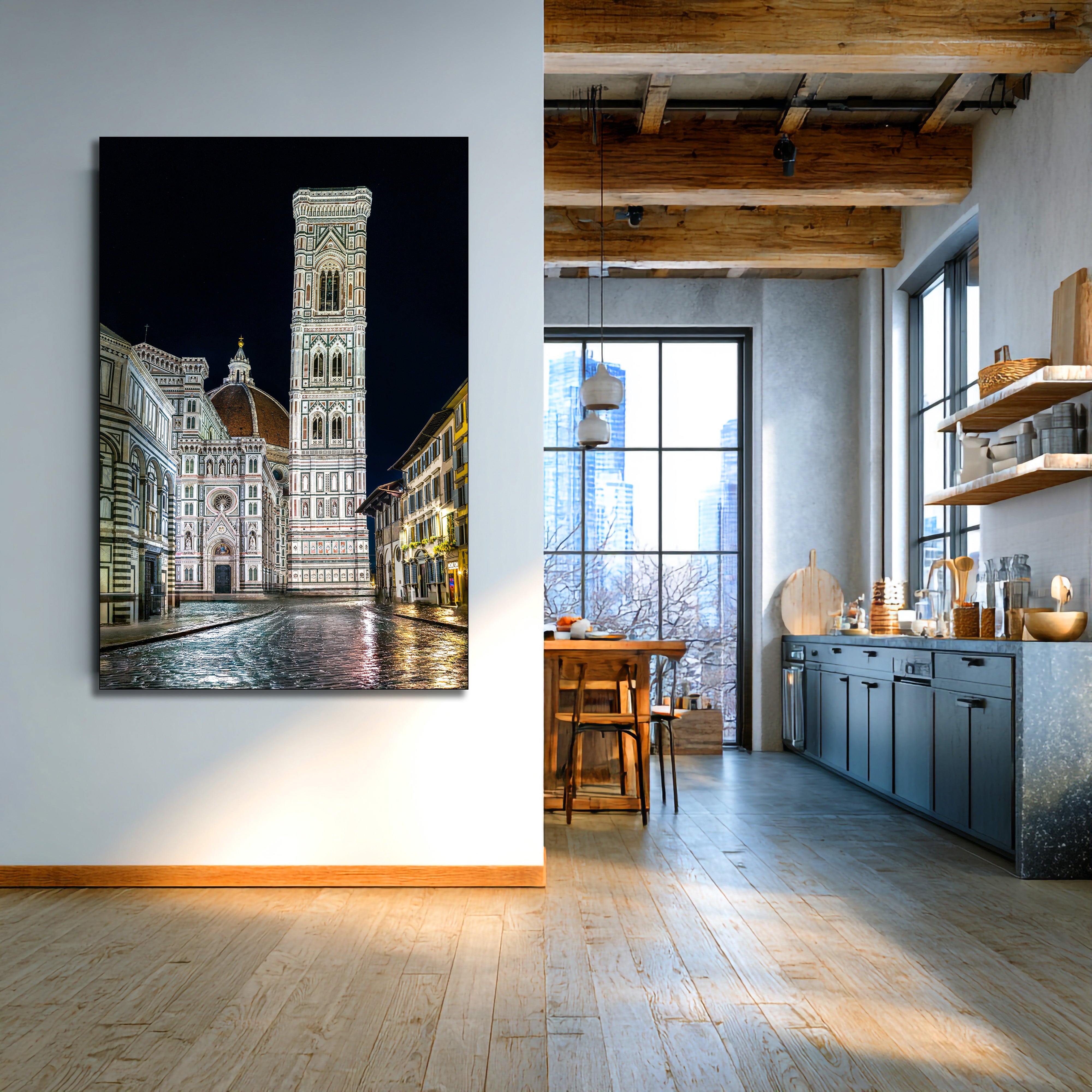 Florence Duomo metal wall art