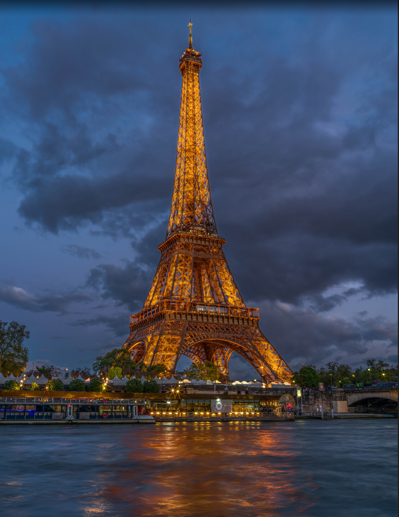Eiffel Tower Sunset Paris