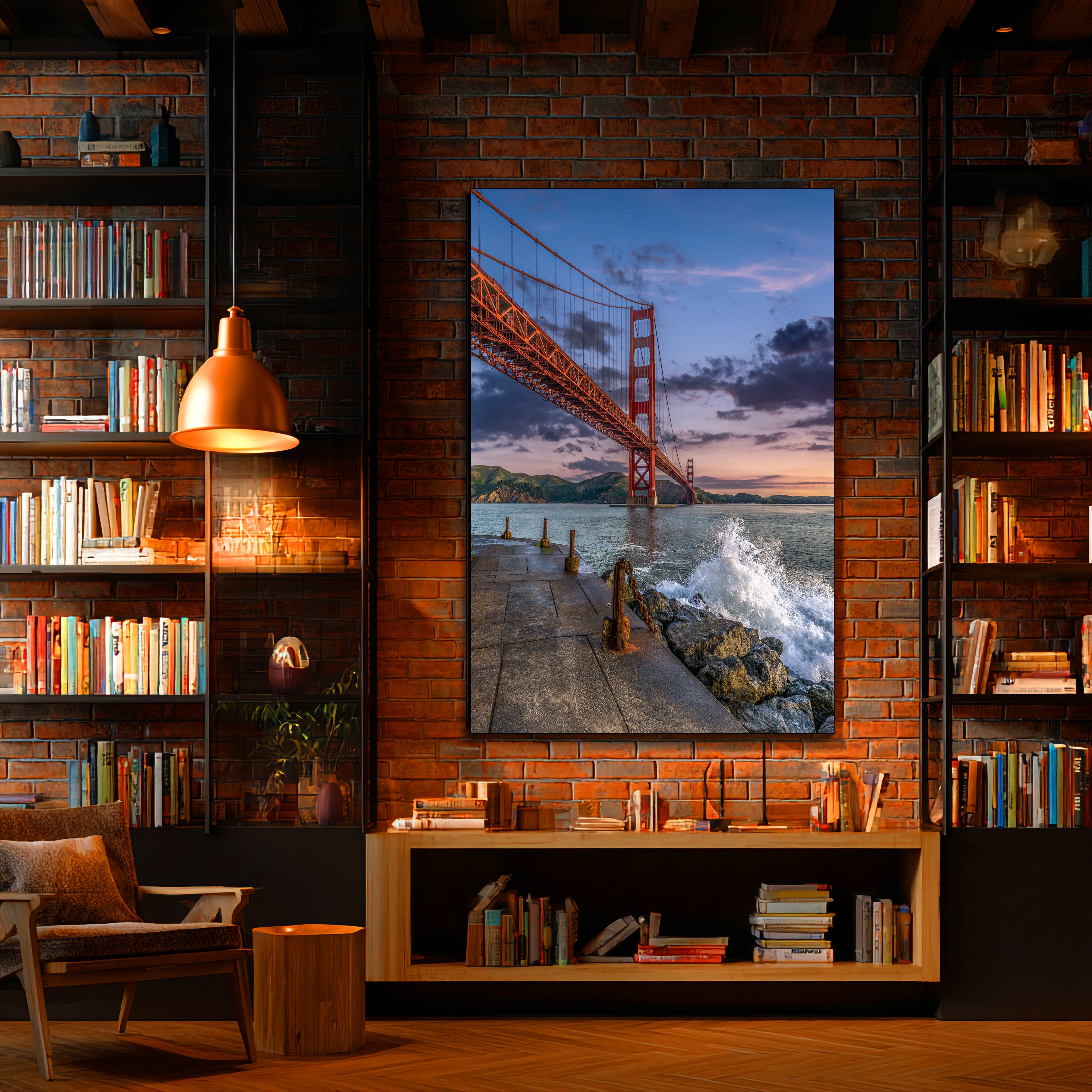 Fort Point Golden Gate Bridge Wall Art | Fine Art Canvas & Acrylic Prints