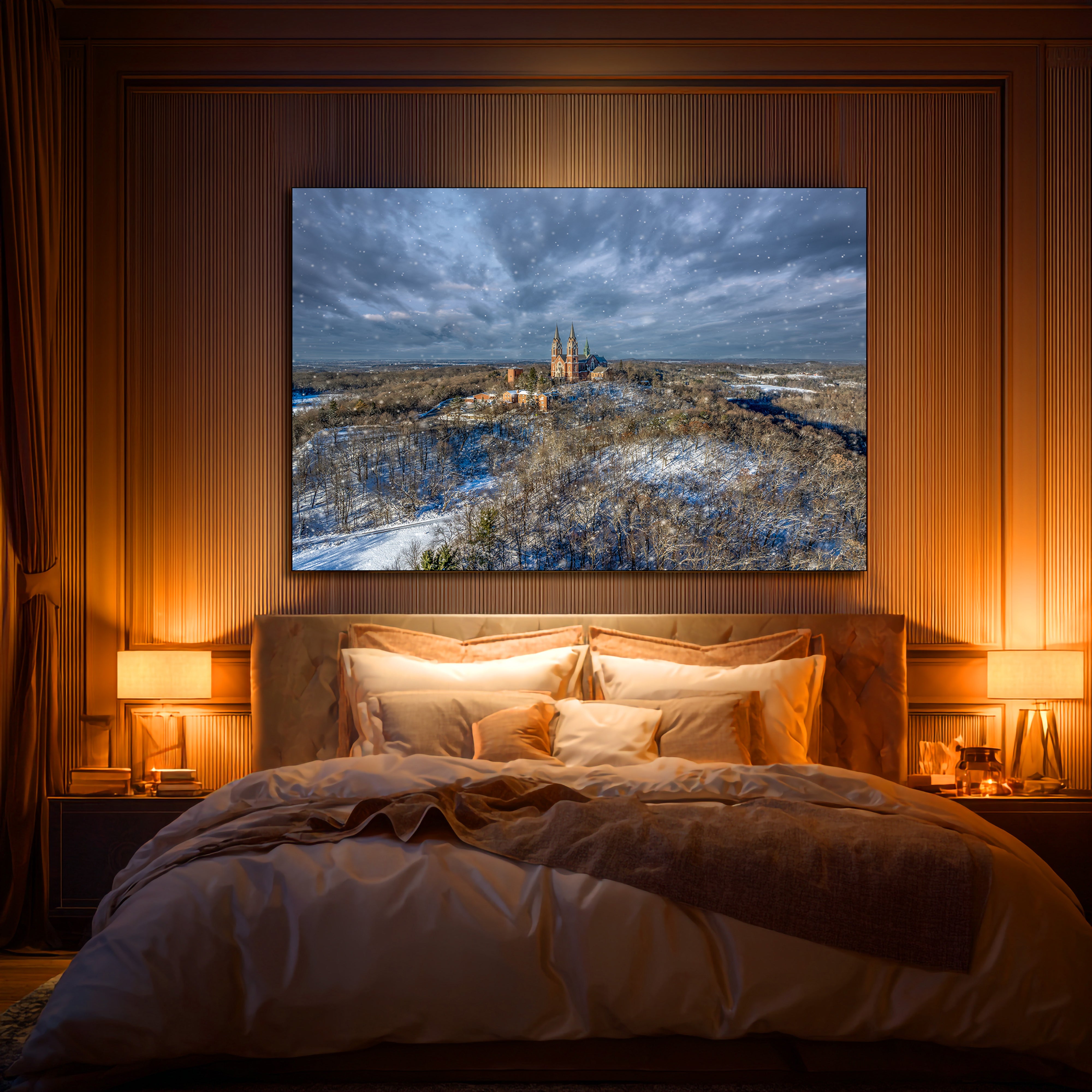 Holy Hill metal wall art