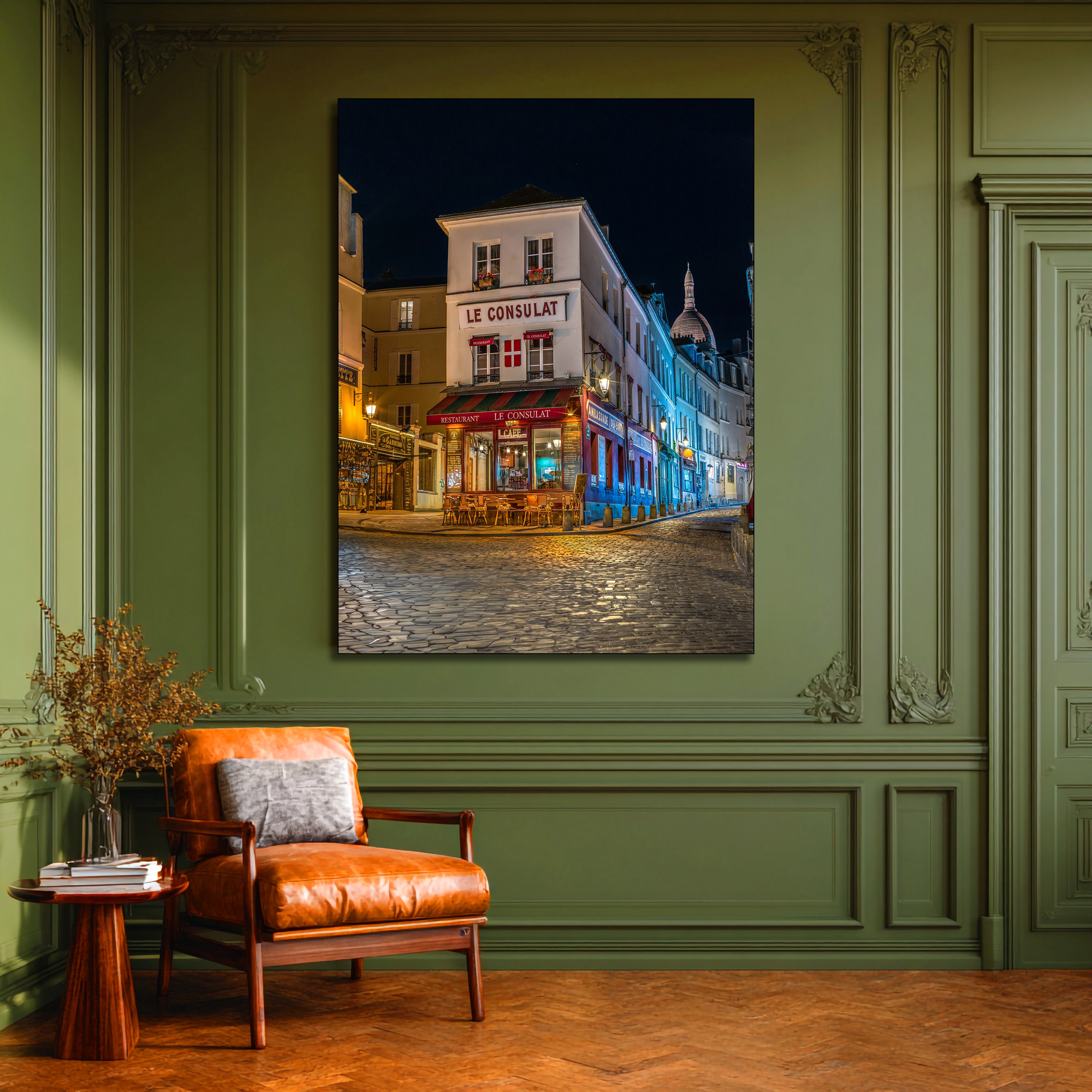 Le Consulat Cafe Paris fine art | Canvas, Acrylic, Metal