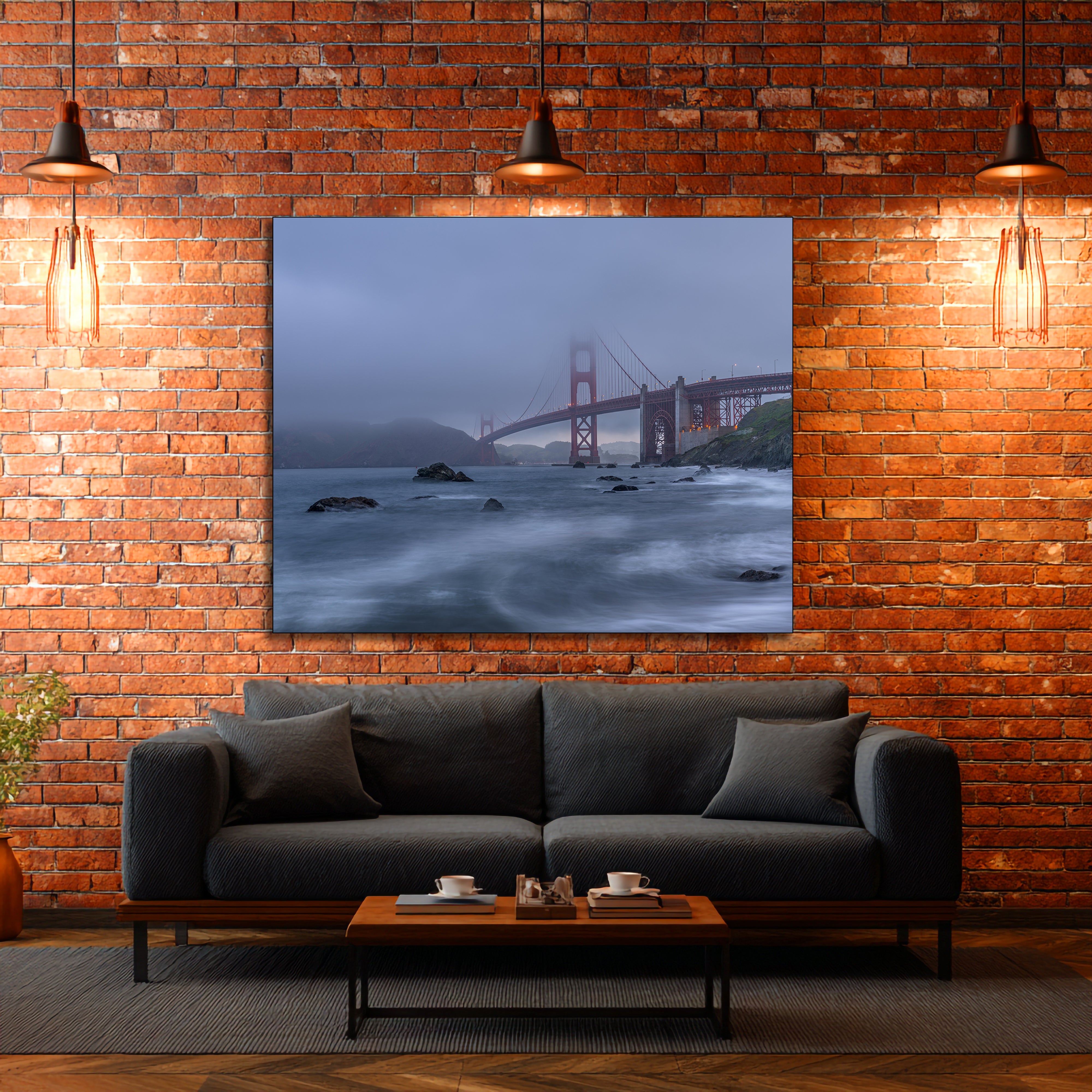 Marshalls Beach Fine Art print Golden Gate Bridge Wall Art | Canvas, Acrylic, Metal