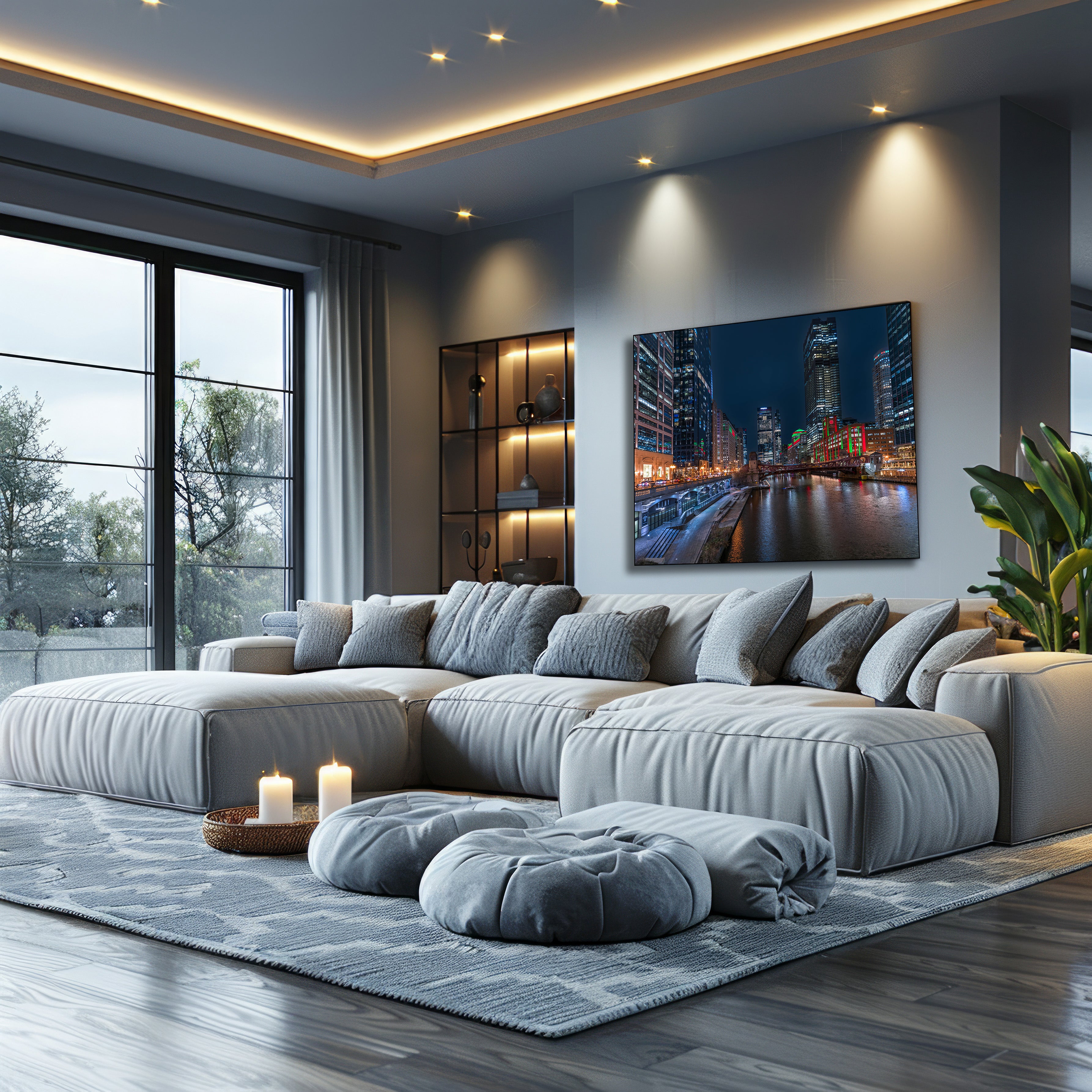 Chicago skyline wall art