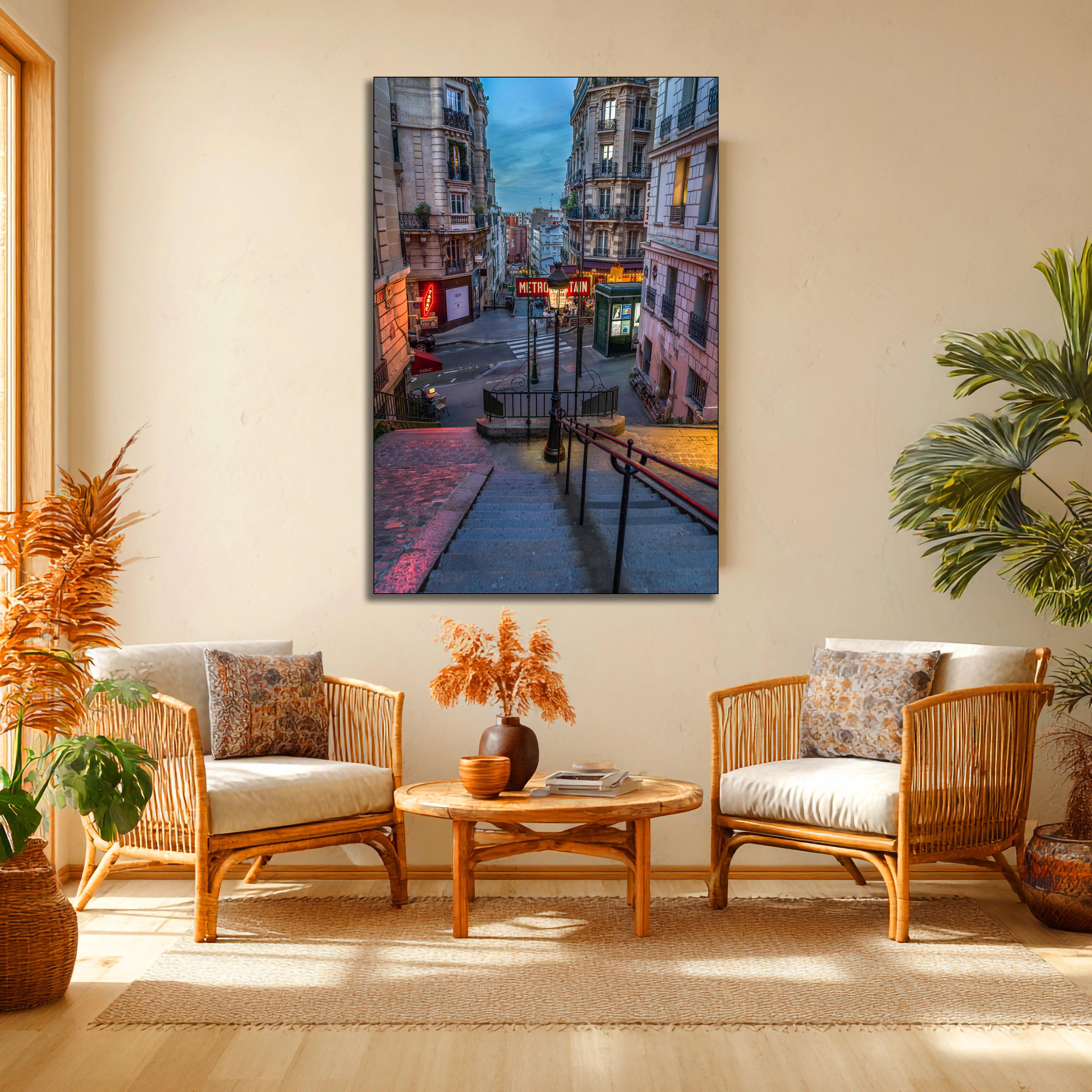 Montmartre Stairs Paris fine art | Canvas, Acrylic, Metal