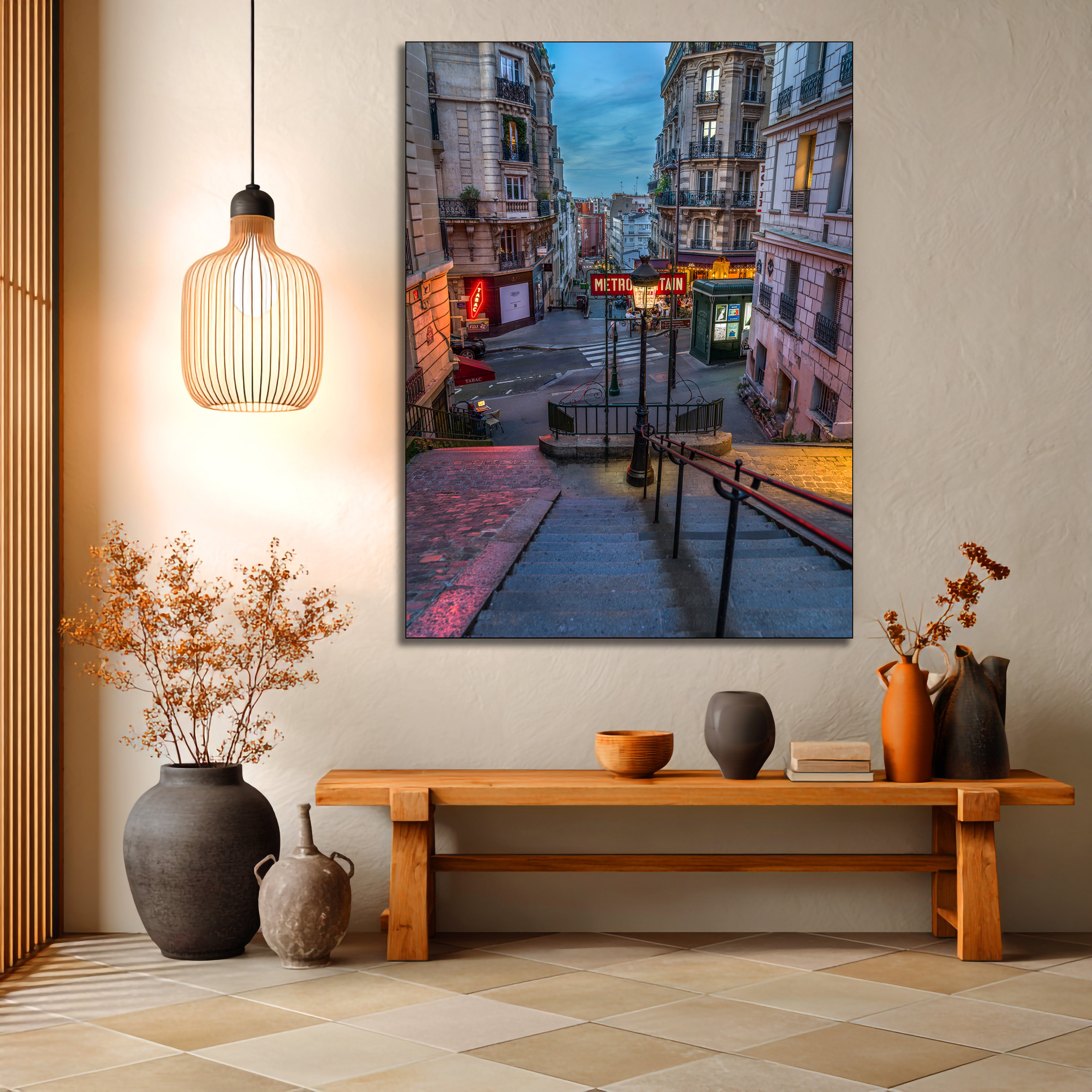 Montmartre Stairs Paris fine art | Canvas, Acrylic, Metal