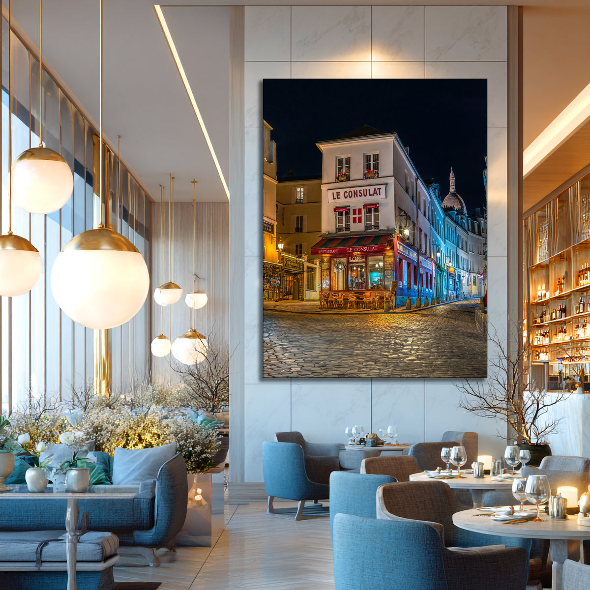 Montmartre Paris cafe fine art photography for wall decor