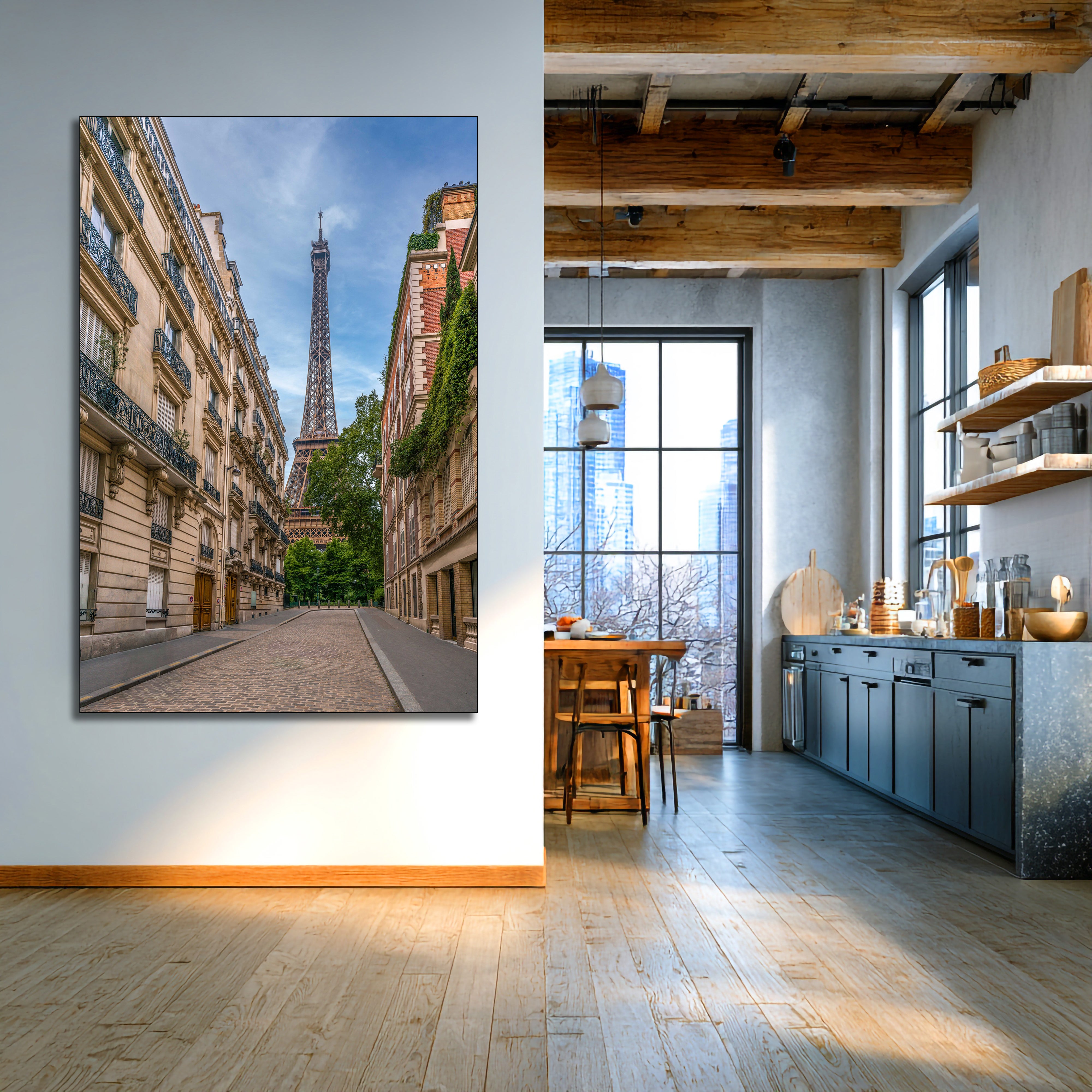 paris sunrise canvas wall art