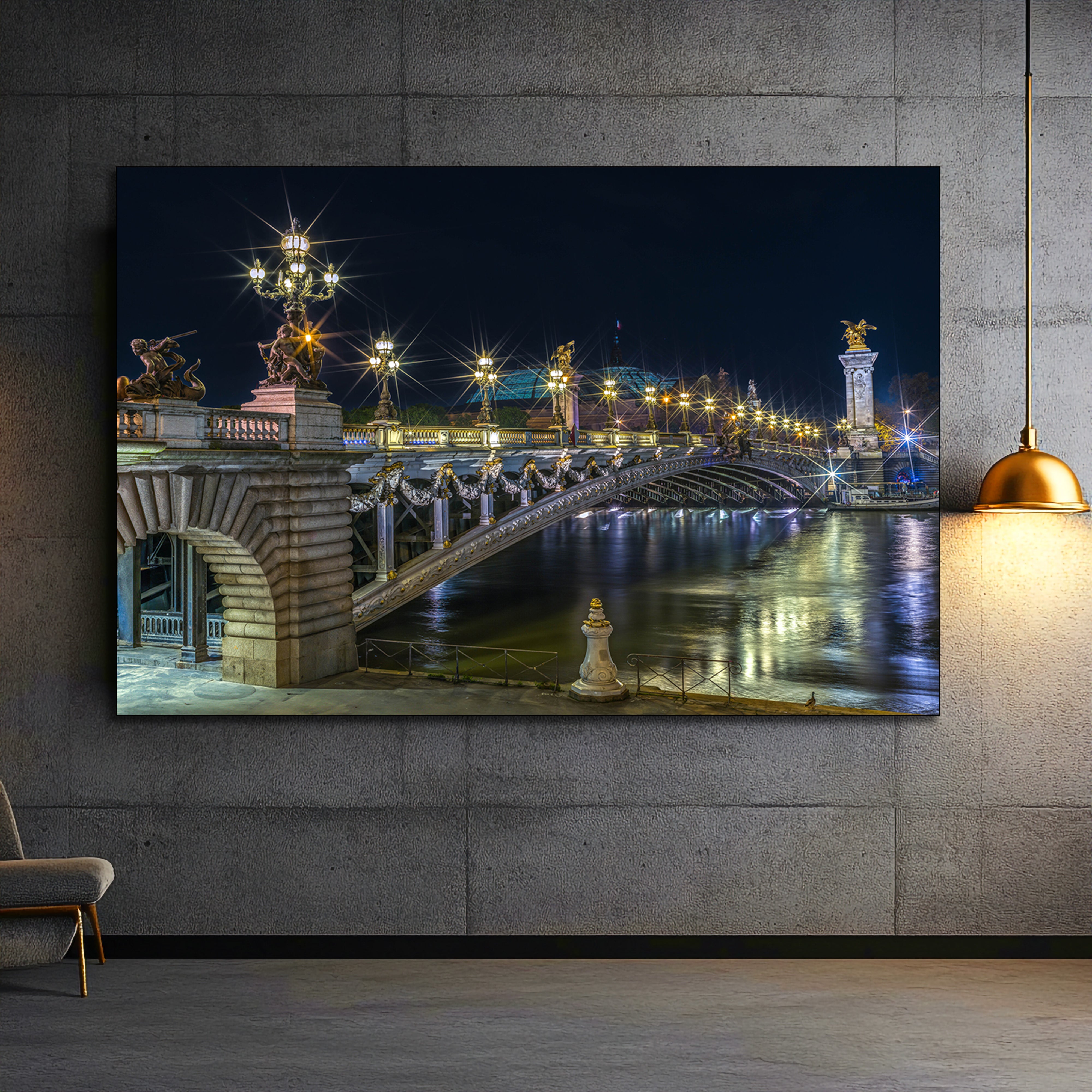 Pont Alexandre III Paris fine art | Canvas, Acrylic, Metal
