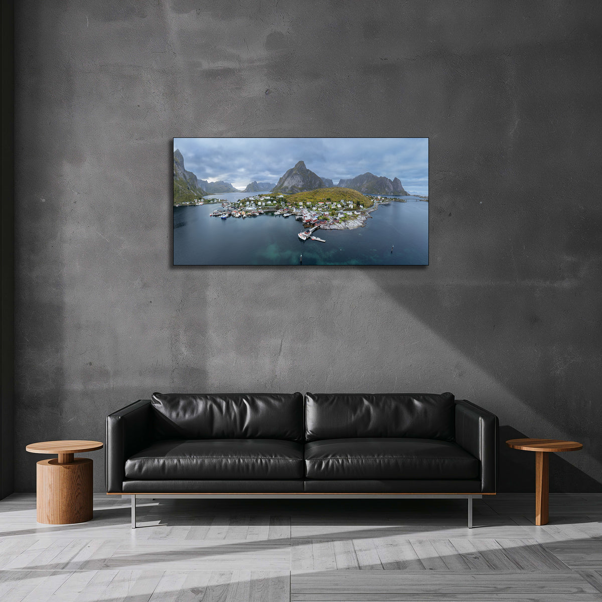Reine Village Panorama Fine Art Print | Lofoten Islands Fine Art Canvas, Acrylic & Metal Prints
