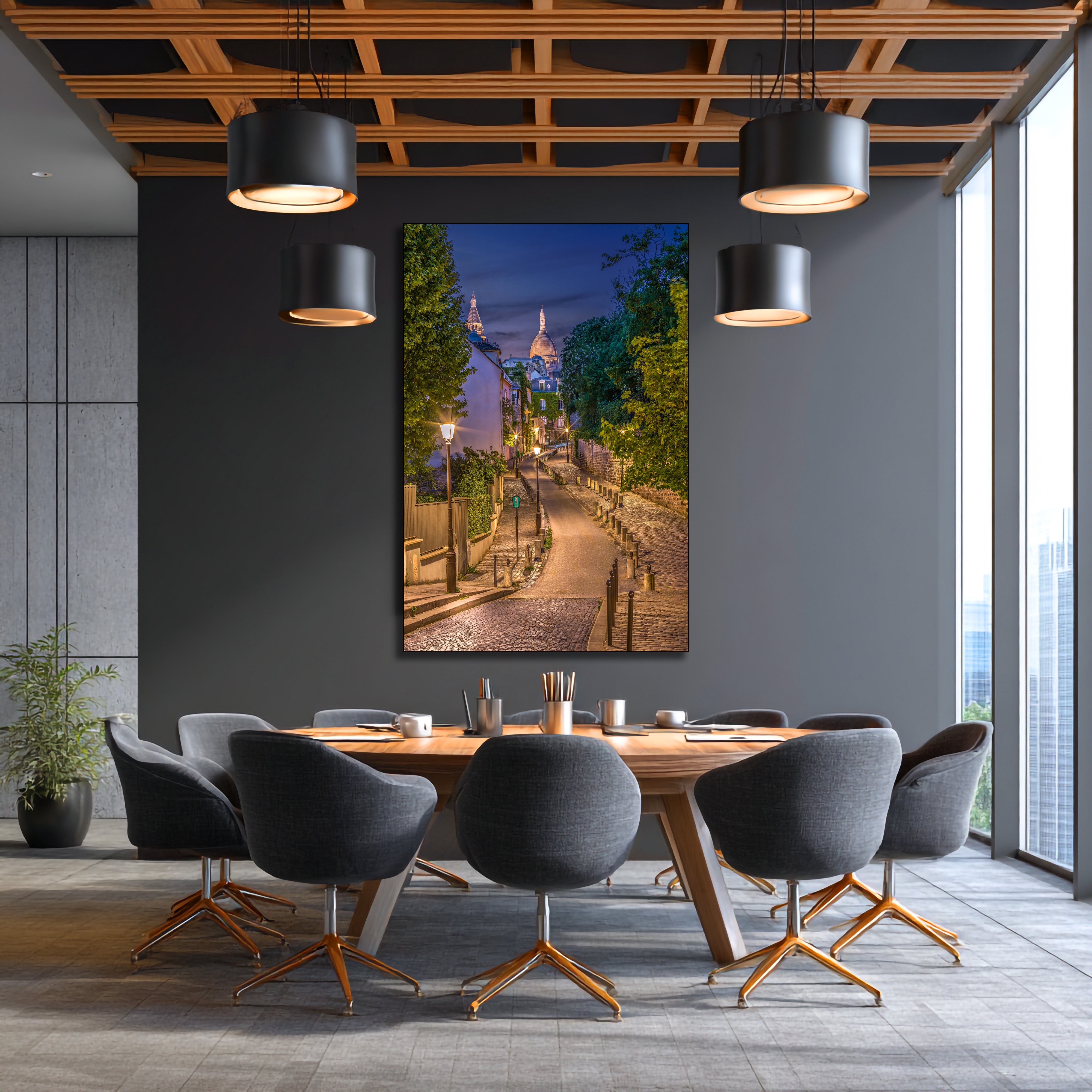 montmartre basilica canvas wall art
