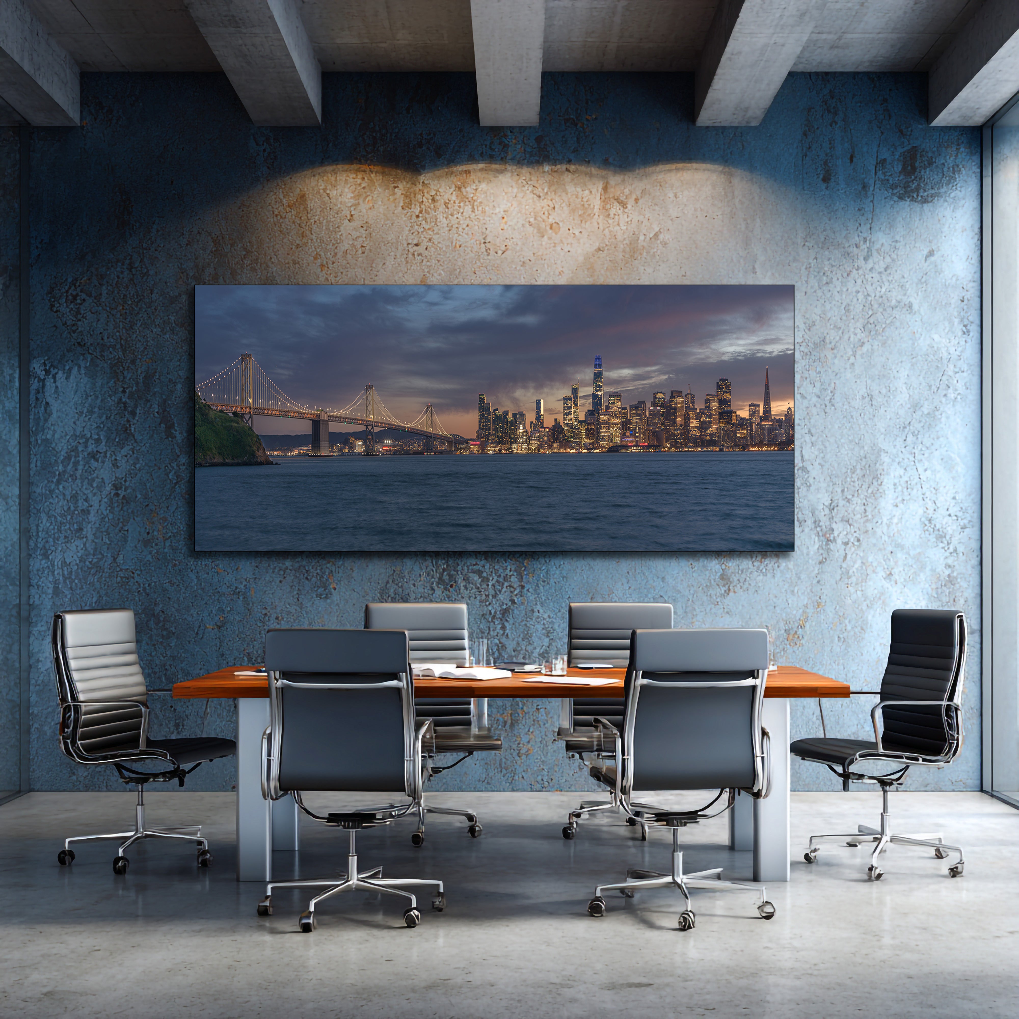 urban cityscape brooklyn bridge artwork