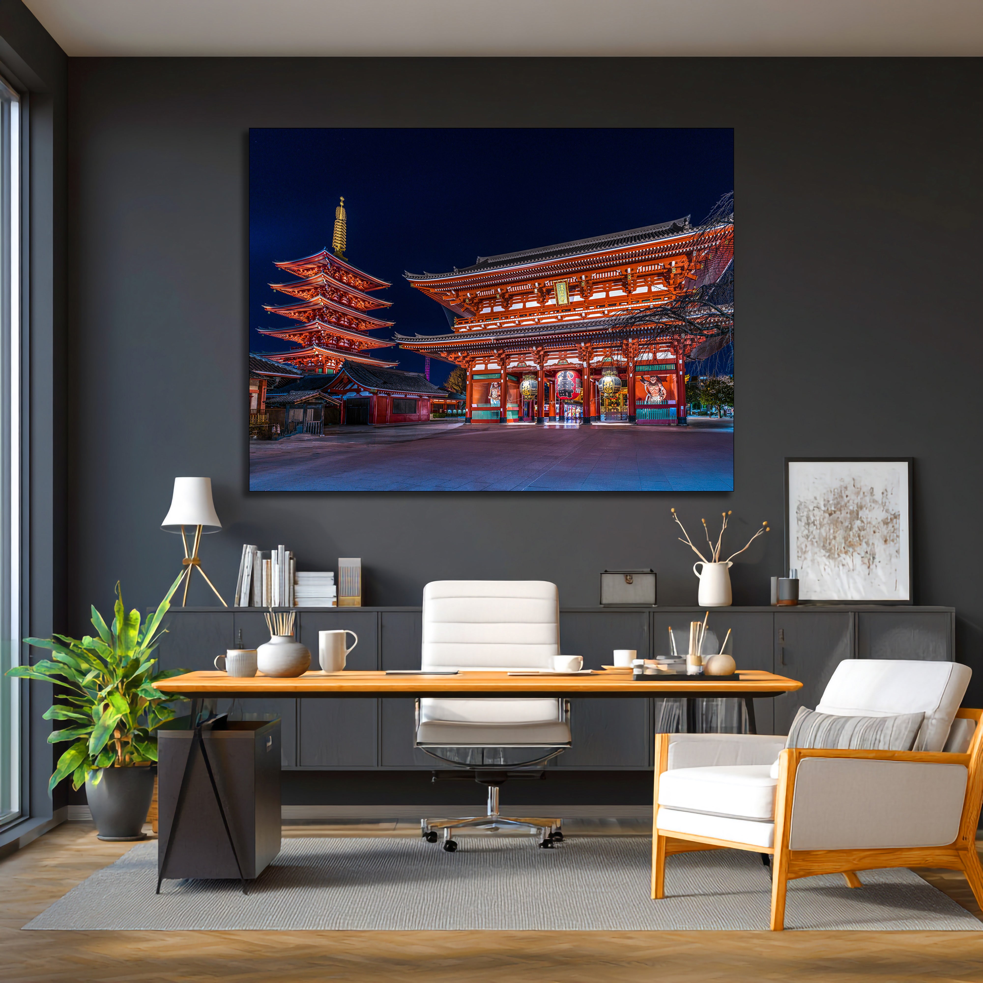 Senso-ji Temple Tokyo Fine Art | Canvas, Acrylic, Metal