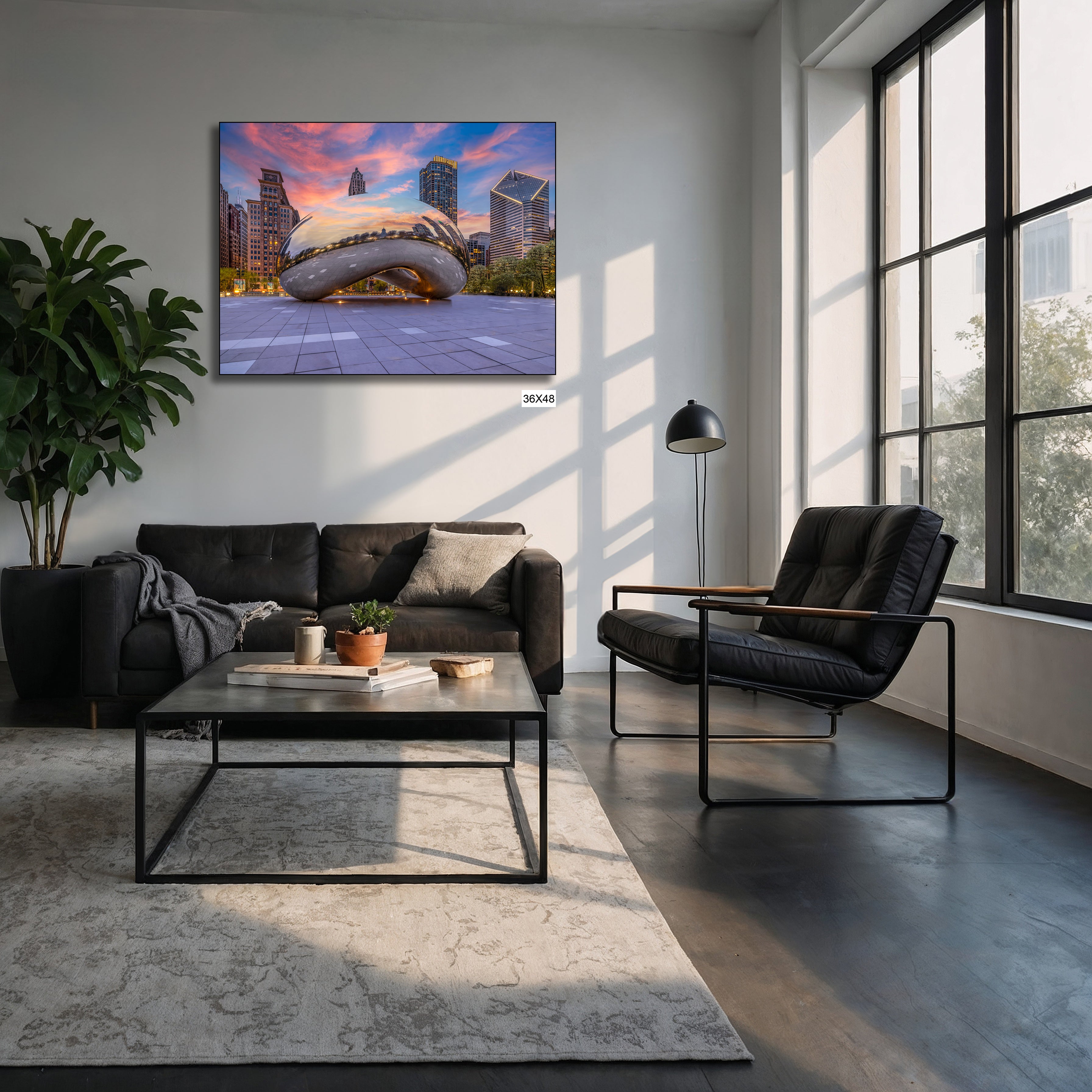 Cloud Gate (The Bean) – Chicago Skyline Reflection | Fine Art Photography Print