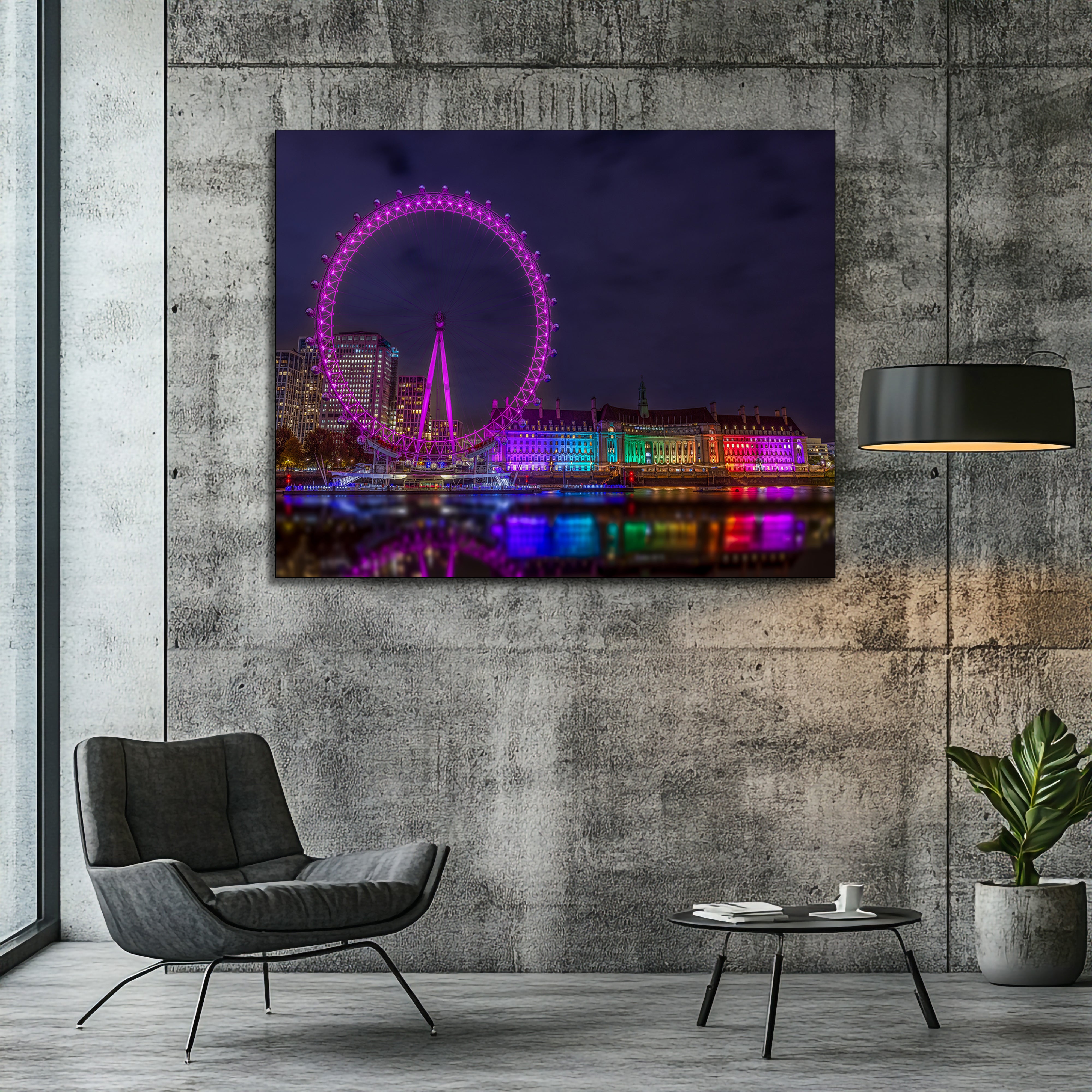 london eye canvas wall art
