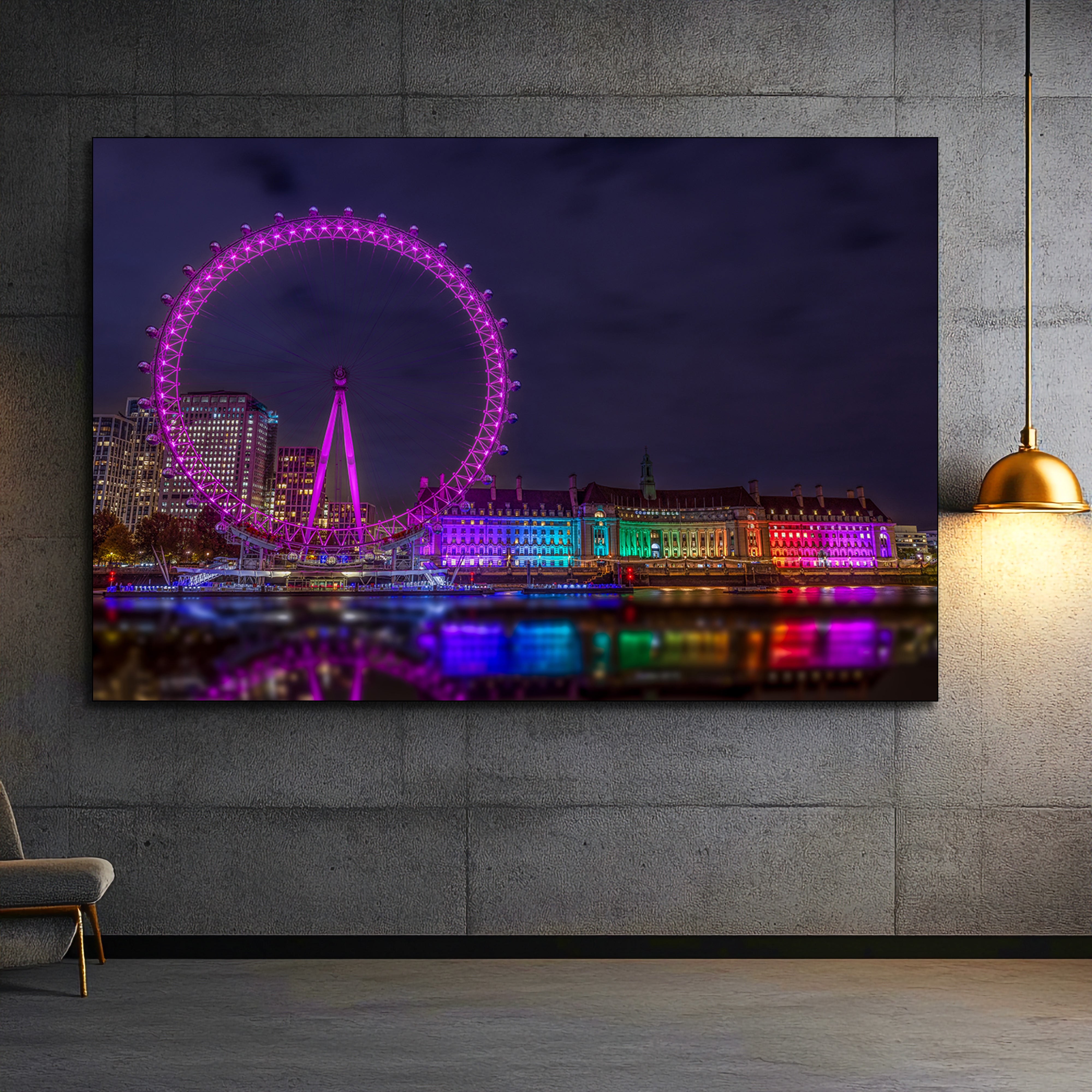 thames river acrylic artwork