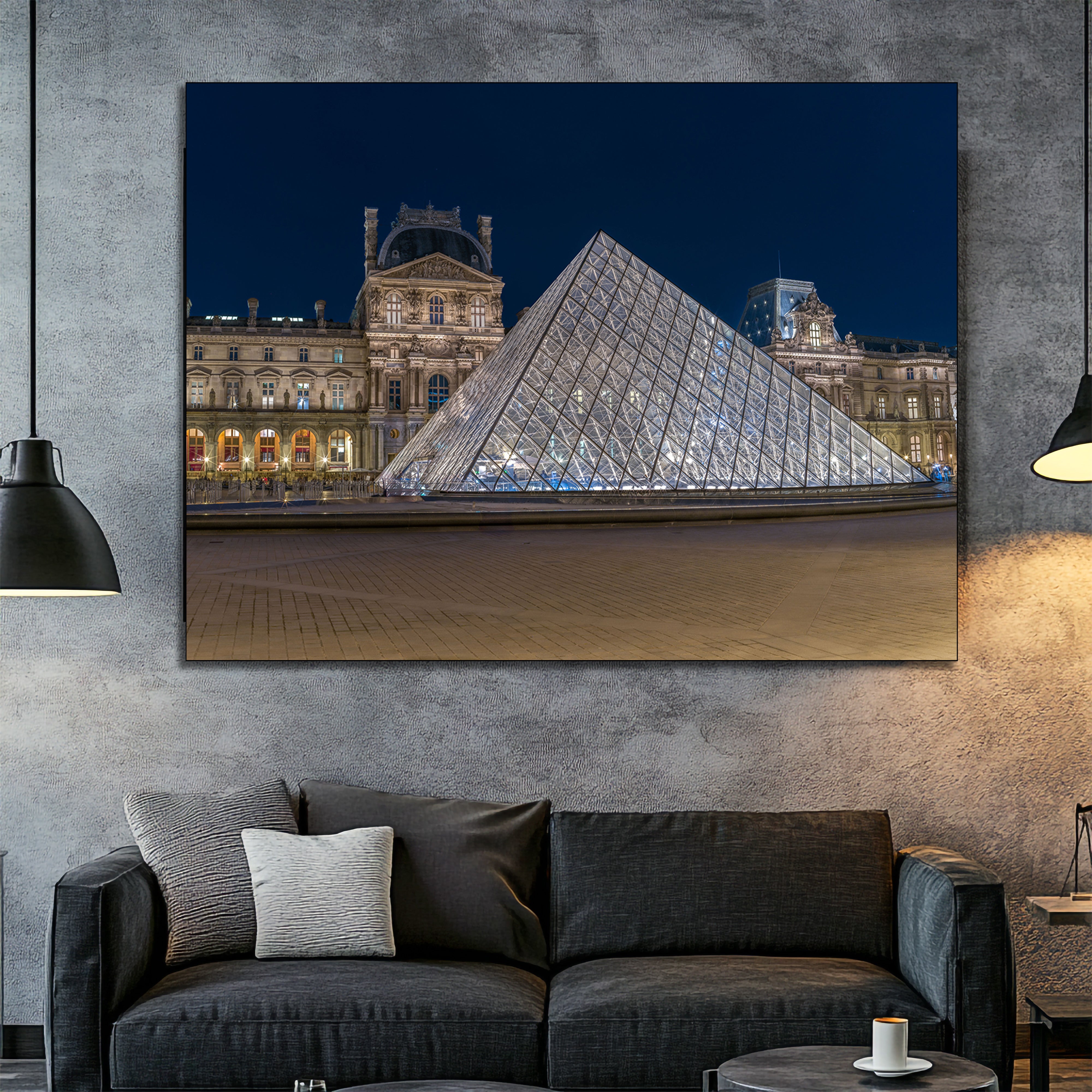 The Louvre Paris France fine art | Canvas, Acrylic, Metal