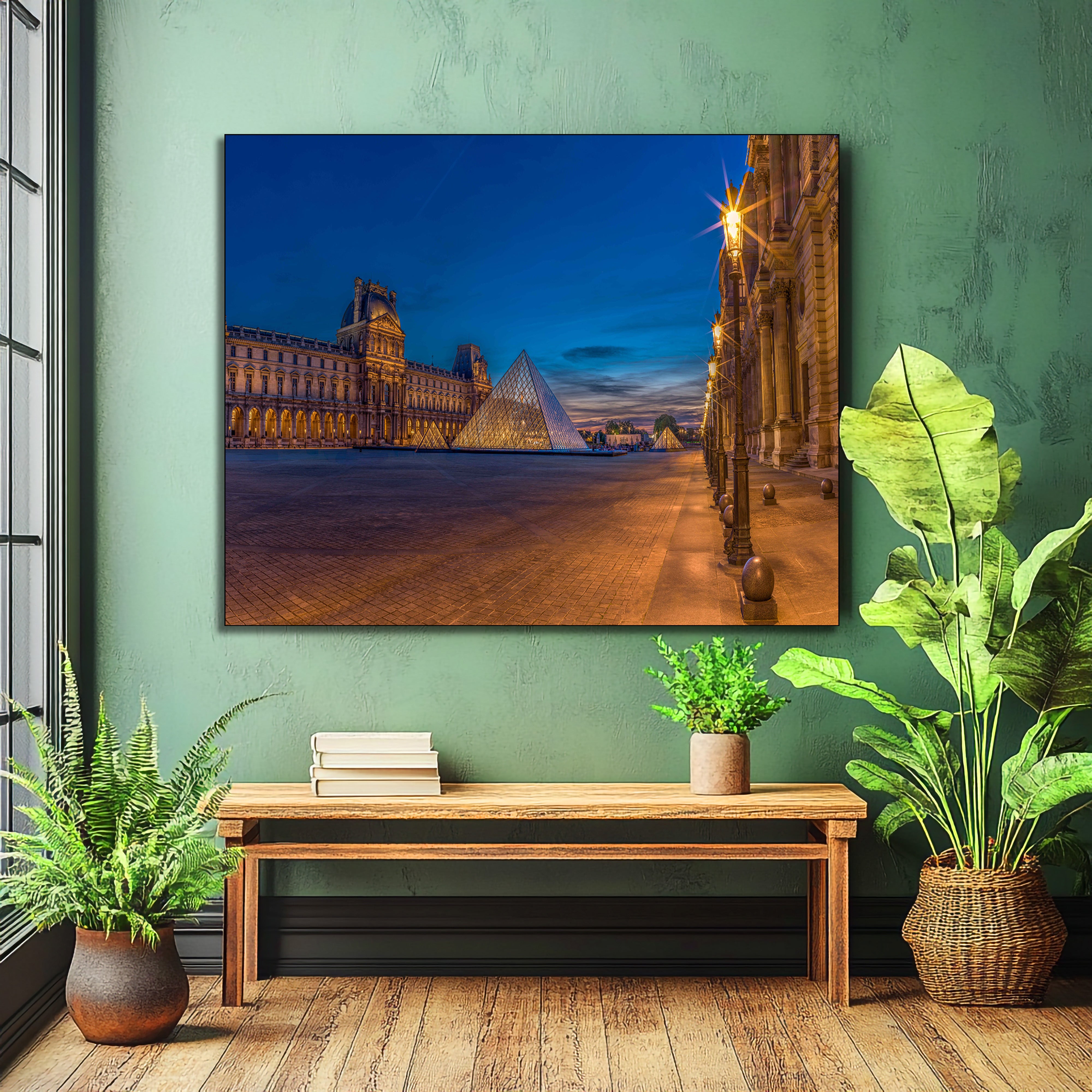 The Louvre Paris fine art | Canvas, Acrylic, Metal