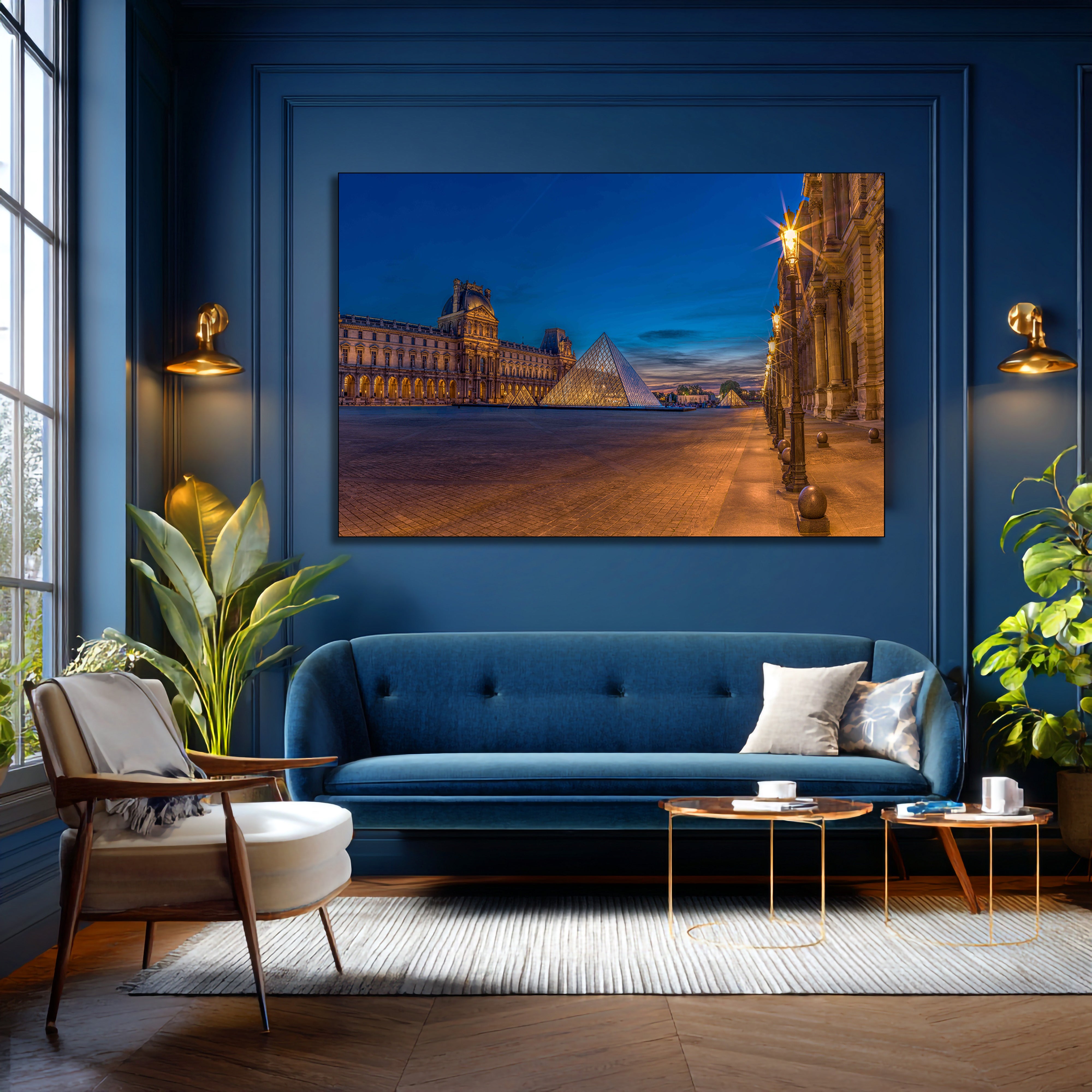 The Louvre Paris fine art | Canvas, Acrylic, Metal