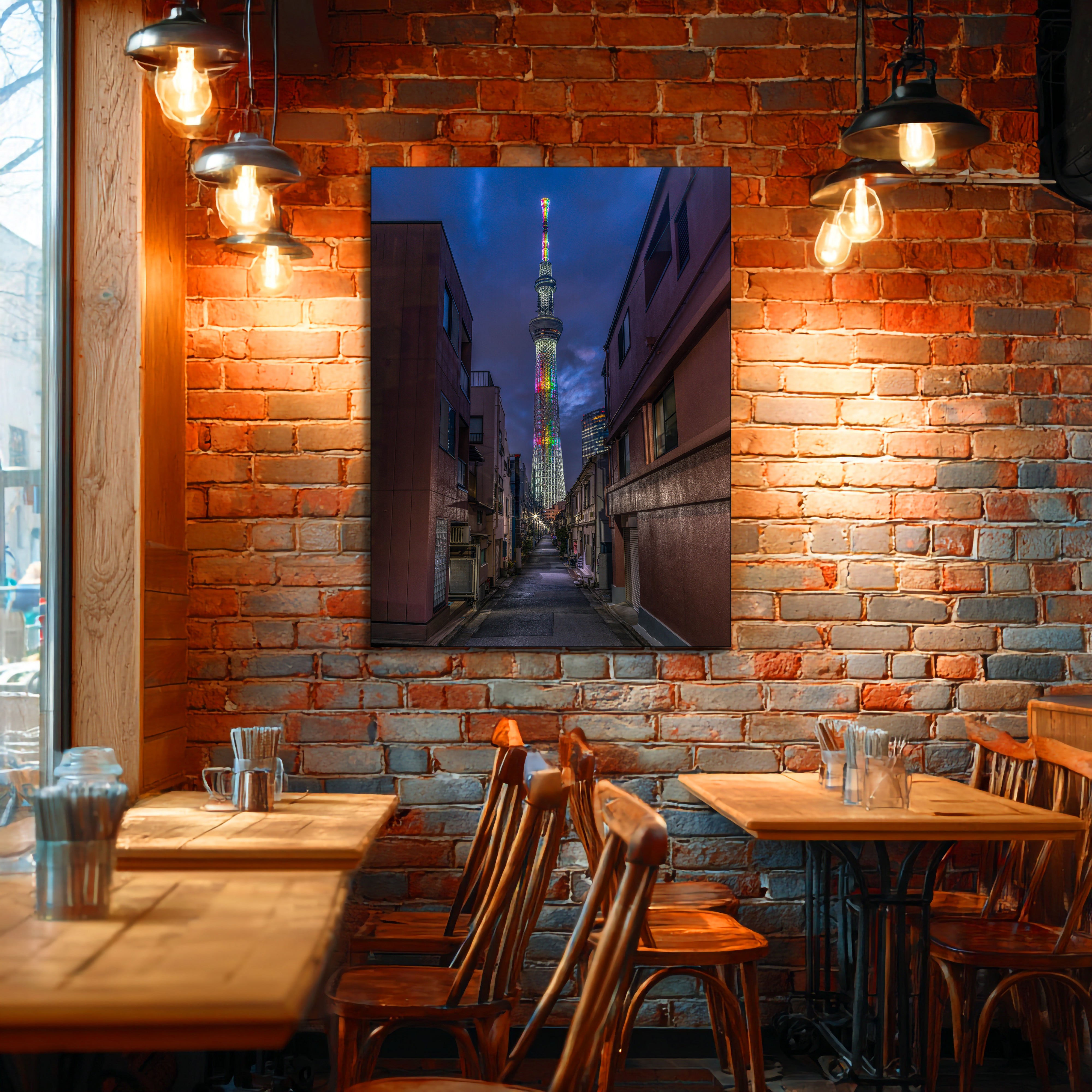 Tokyo Skytree Sunset Fine Art | Canvas, Acrylic, Metal