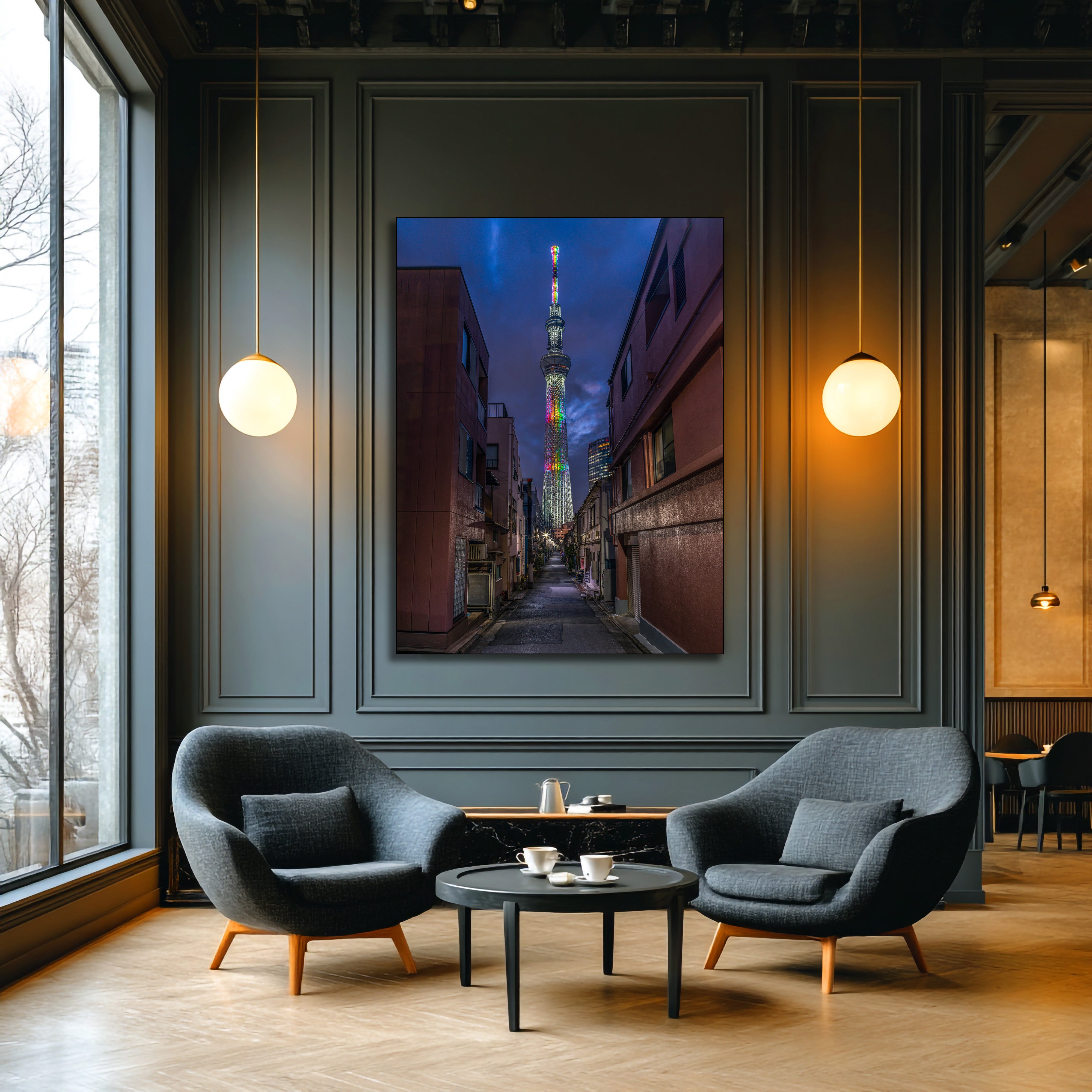 Tokyo Skytree Sunset Fine Art | Canvas, Acrylic, Metal