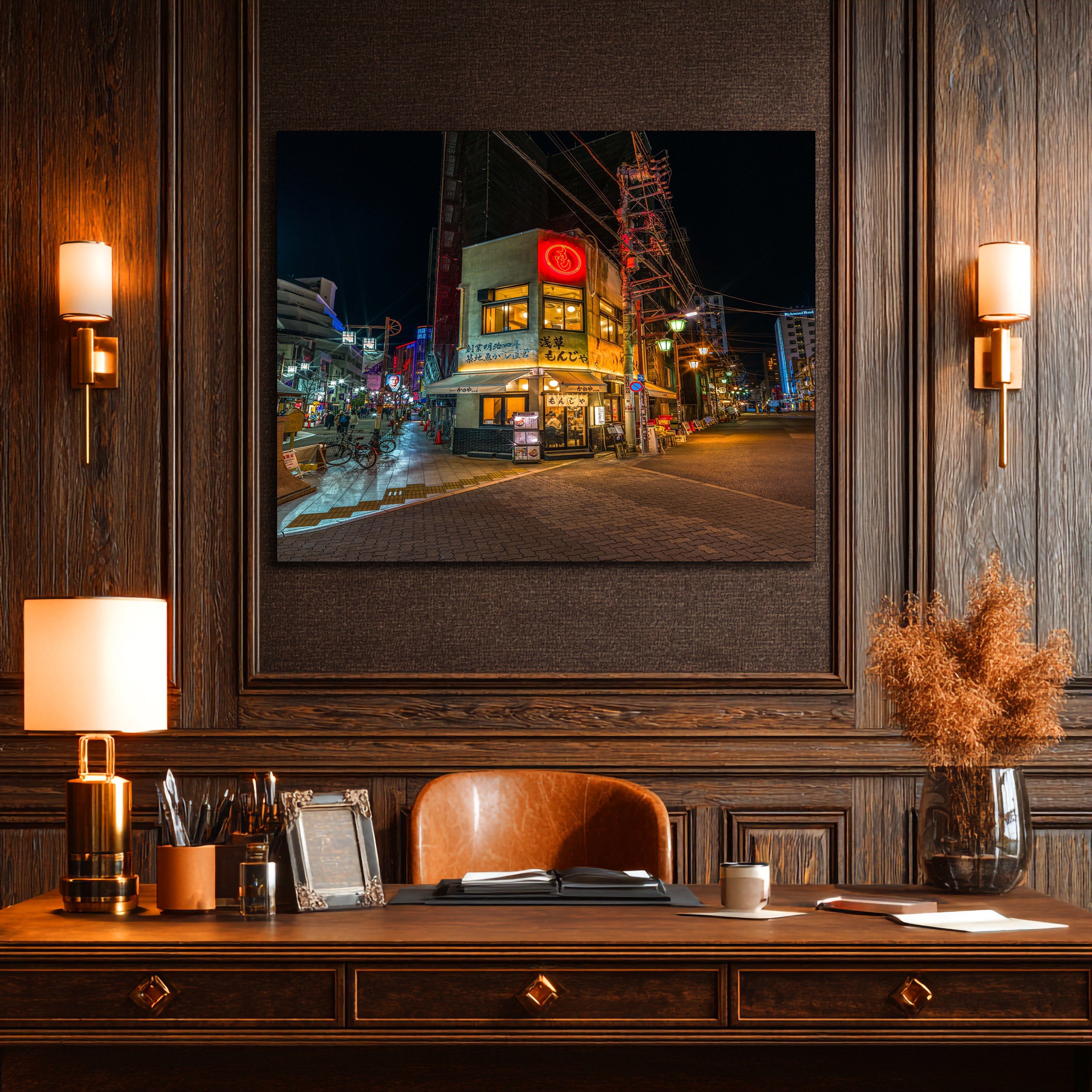 Tokyo Late Night Grub Fine Art | Canvas, Acrylic, Metal