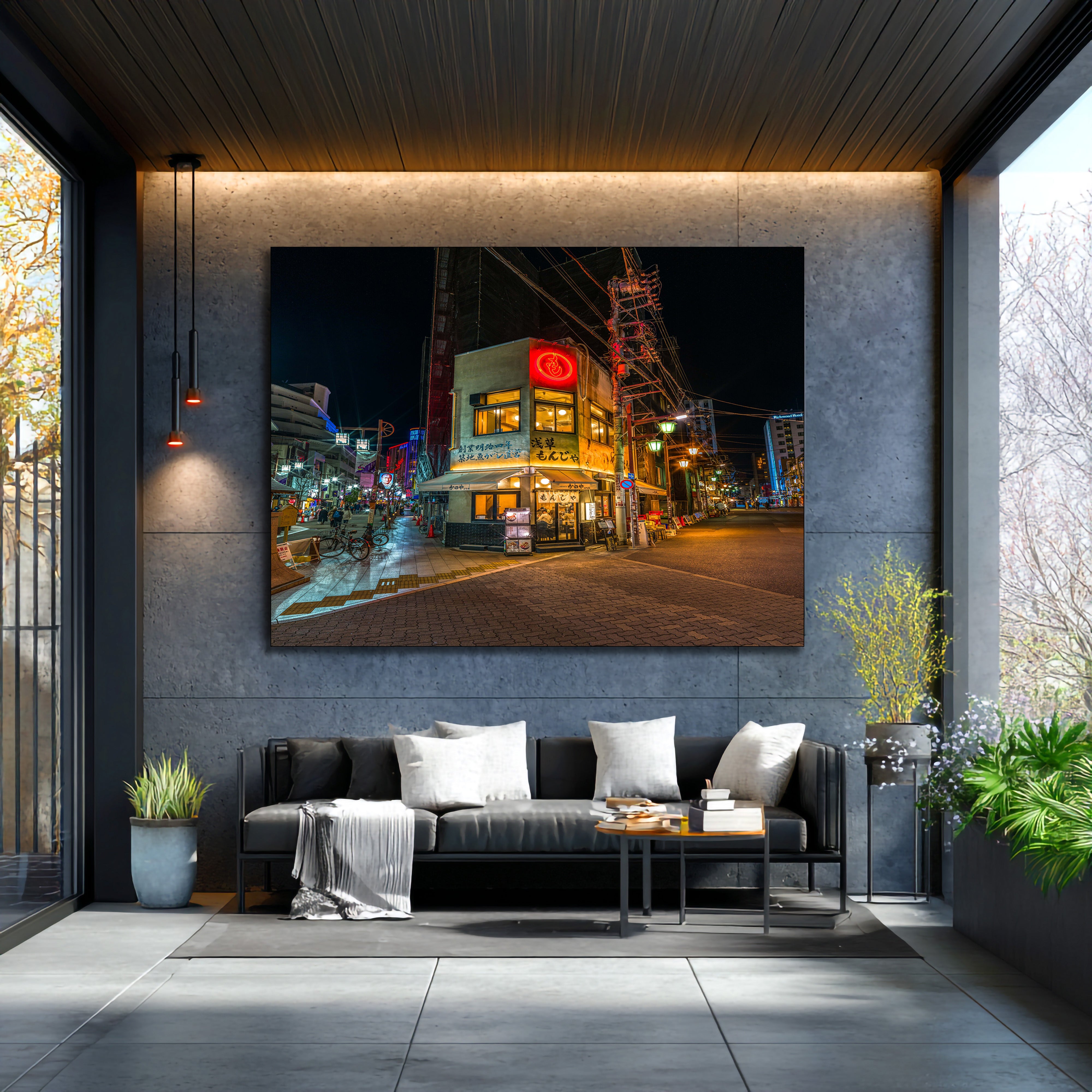 Tokyo Late Night Grub Fine Art | Canvas, Acrylic, Metal