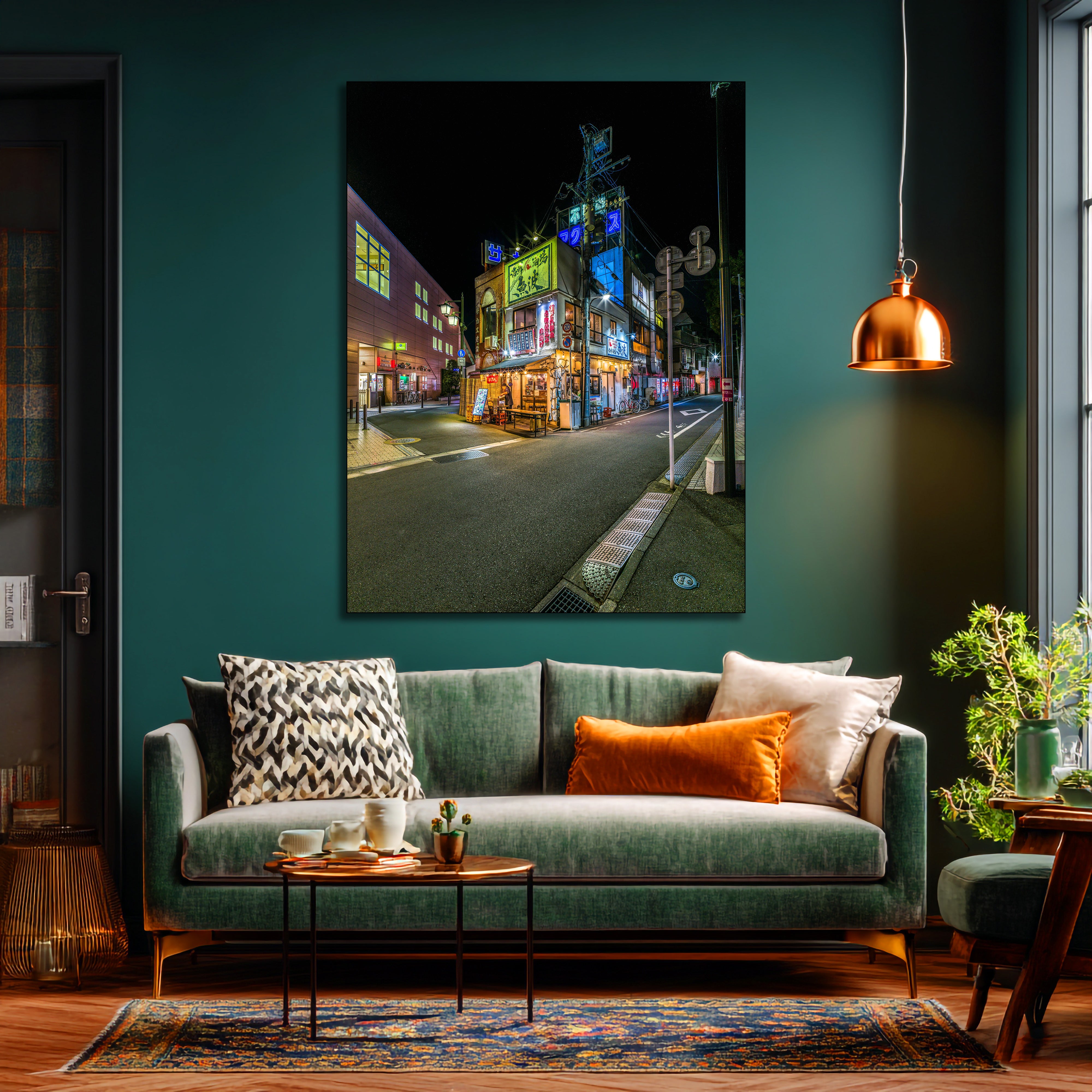 Uonami Fishbar Tokyo Nights Fine Art | Canvas, Acrylic, Metal