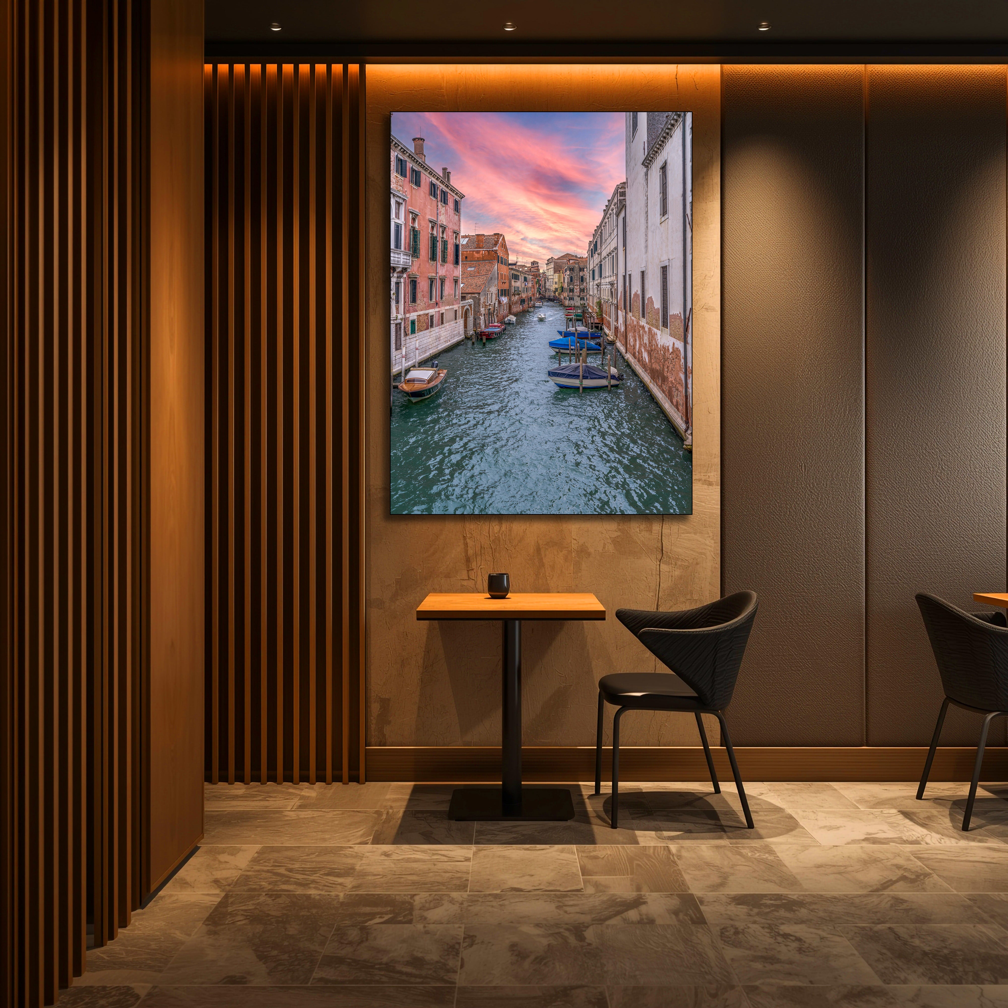 european canal wall decor