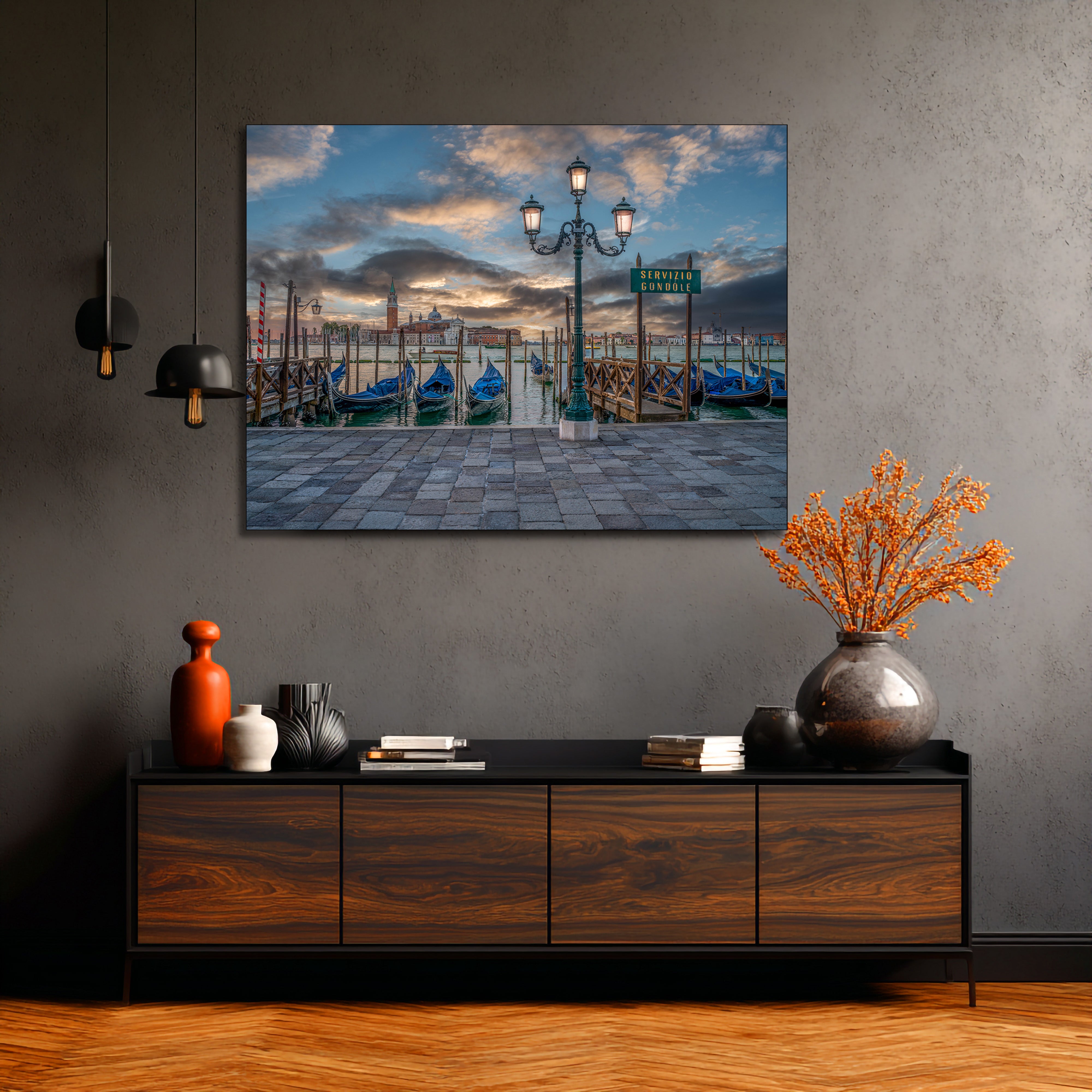 Venice Gondolas Fine Art | Canvas, Acrylic, Metal