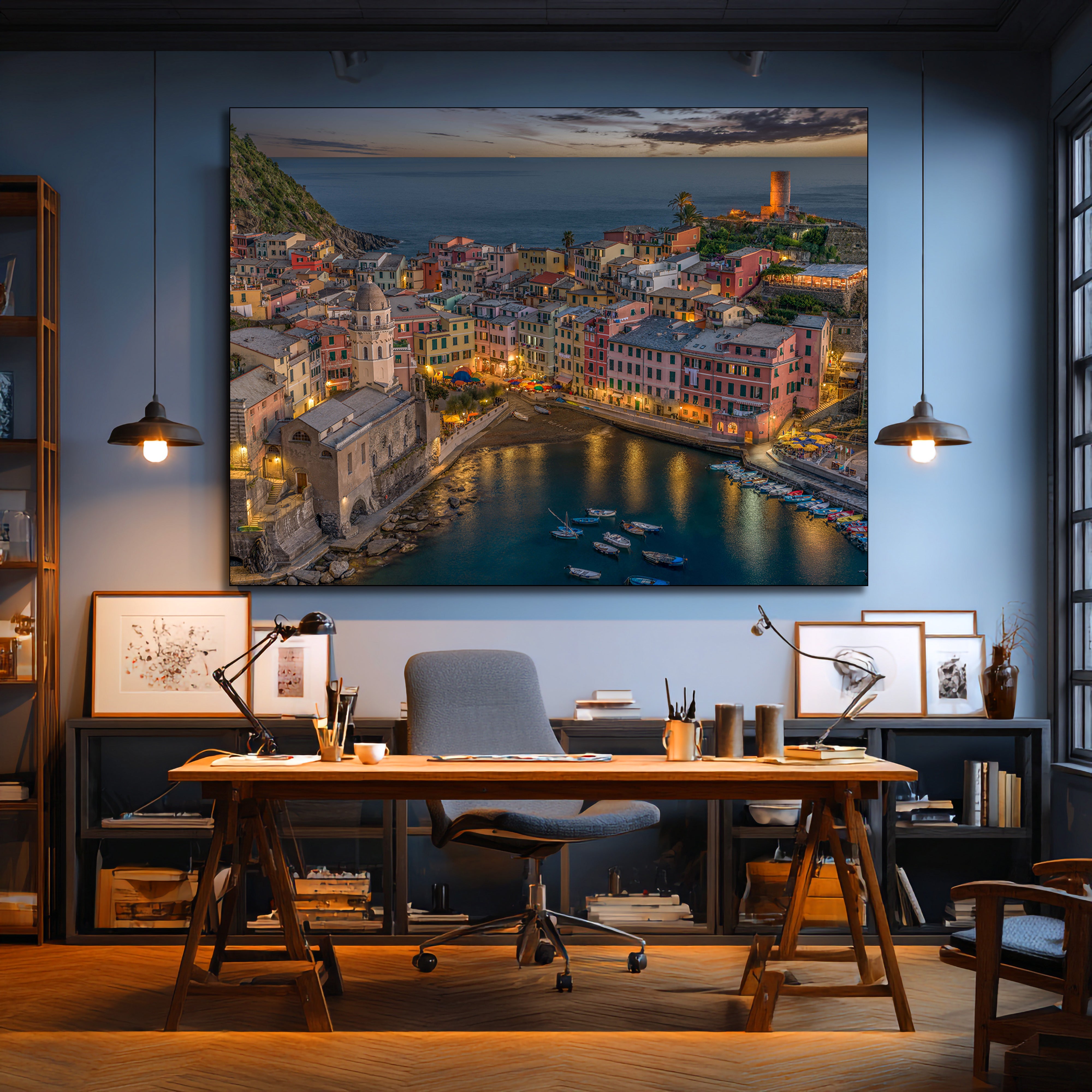 mediterranean village photography décor