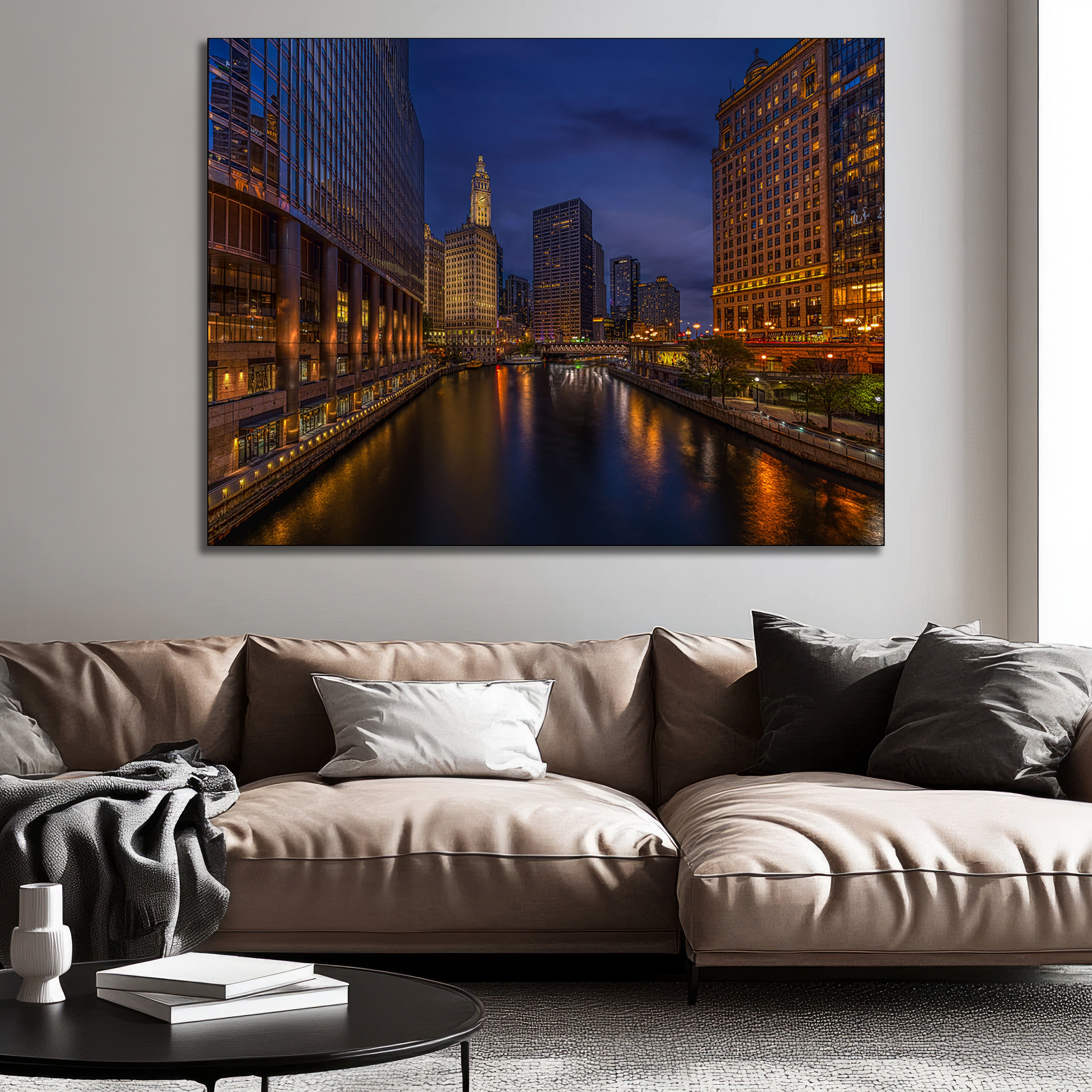 Chicago River North Wabash Street