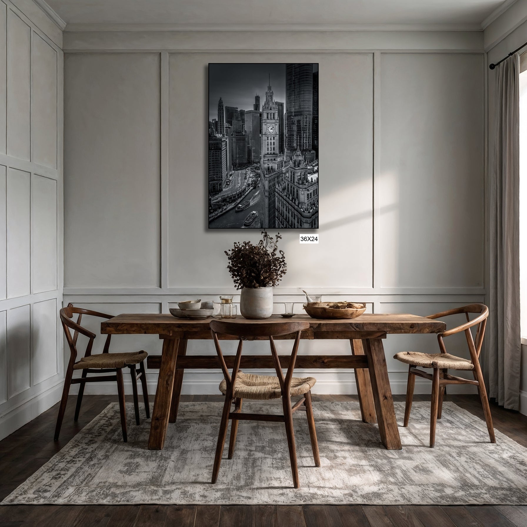 Wrigley Building Chicago – Black & White Fine Art Print | Iconic Architectural Photography