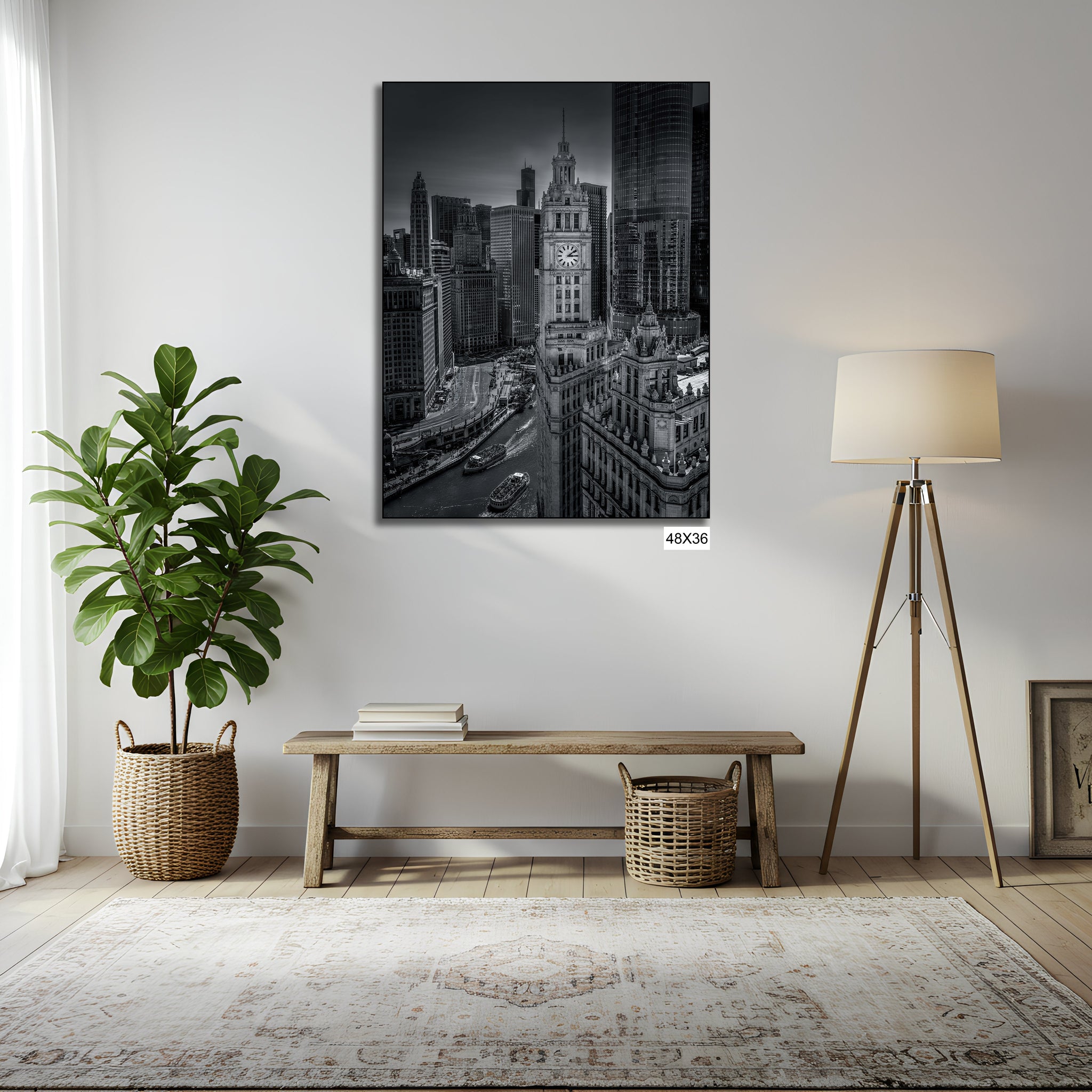 Wrigley Building Chicago – Black & White Fine Art Print | Iconic Architectural Photography