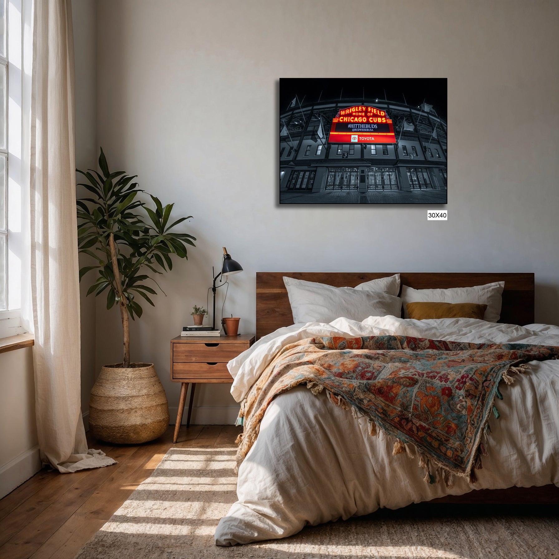 Wrigley Field – Home of the Chicago Cubs | Iconic Baseball Stadium Fine Art Print