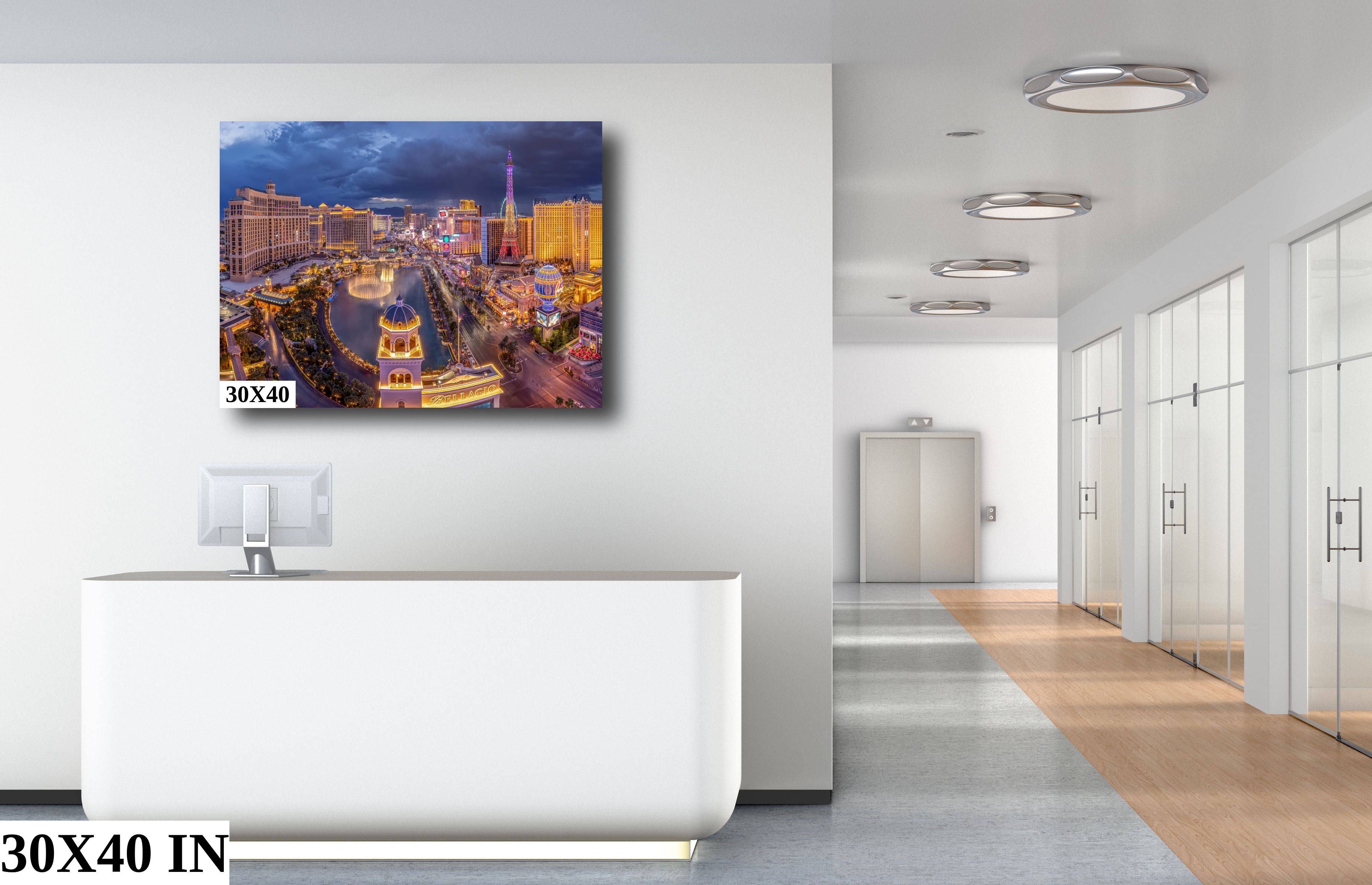 Las Vegas Skyline Wall Art | Beautiful Night City Fine Art Print