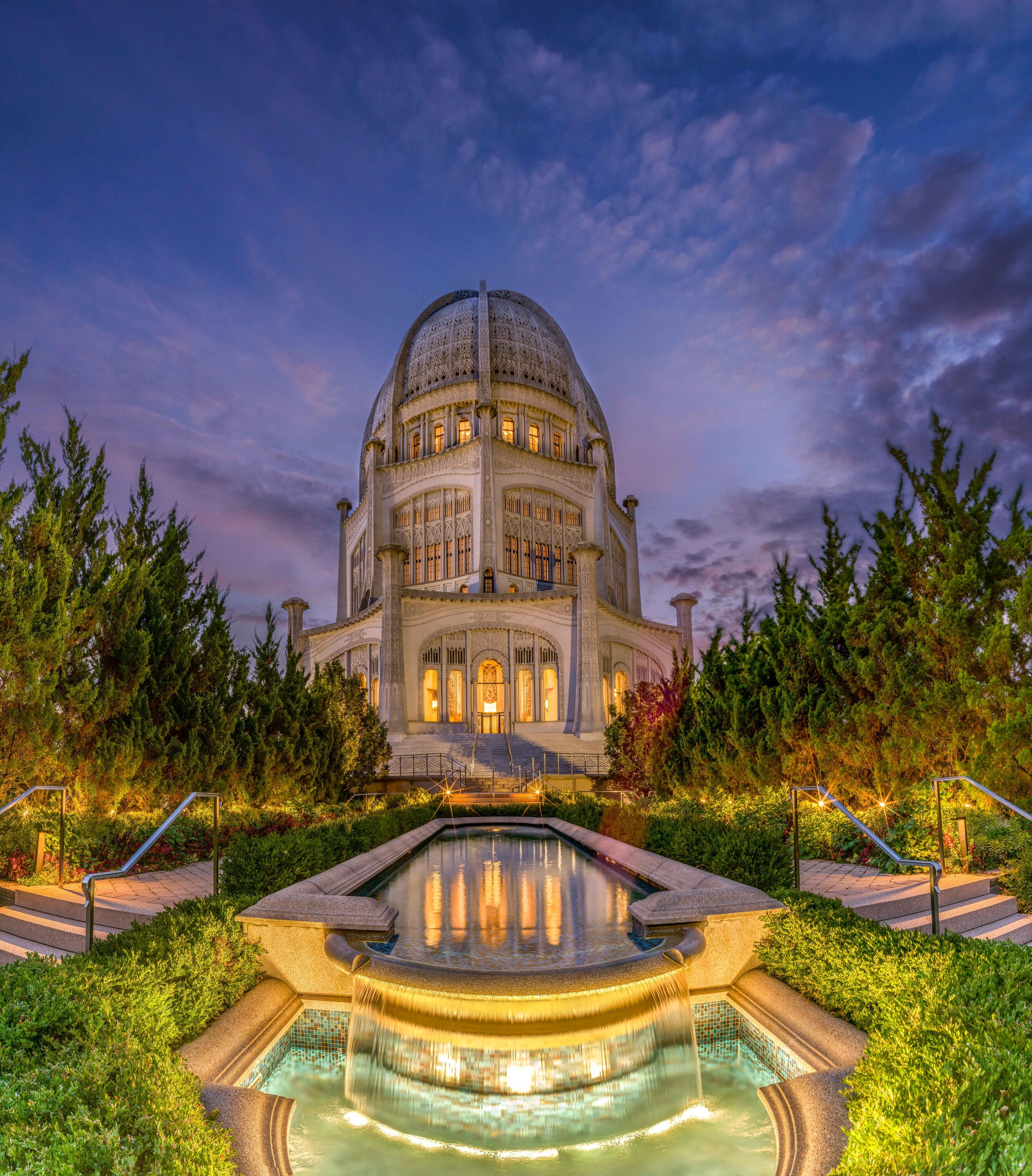 Bahai House of Worship Fine Art | Canvas & Metal