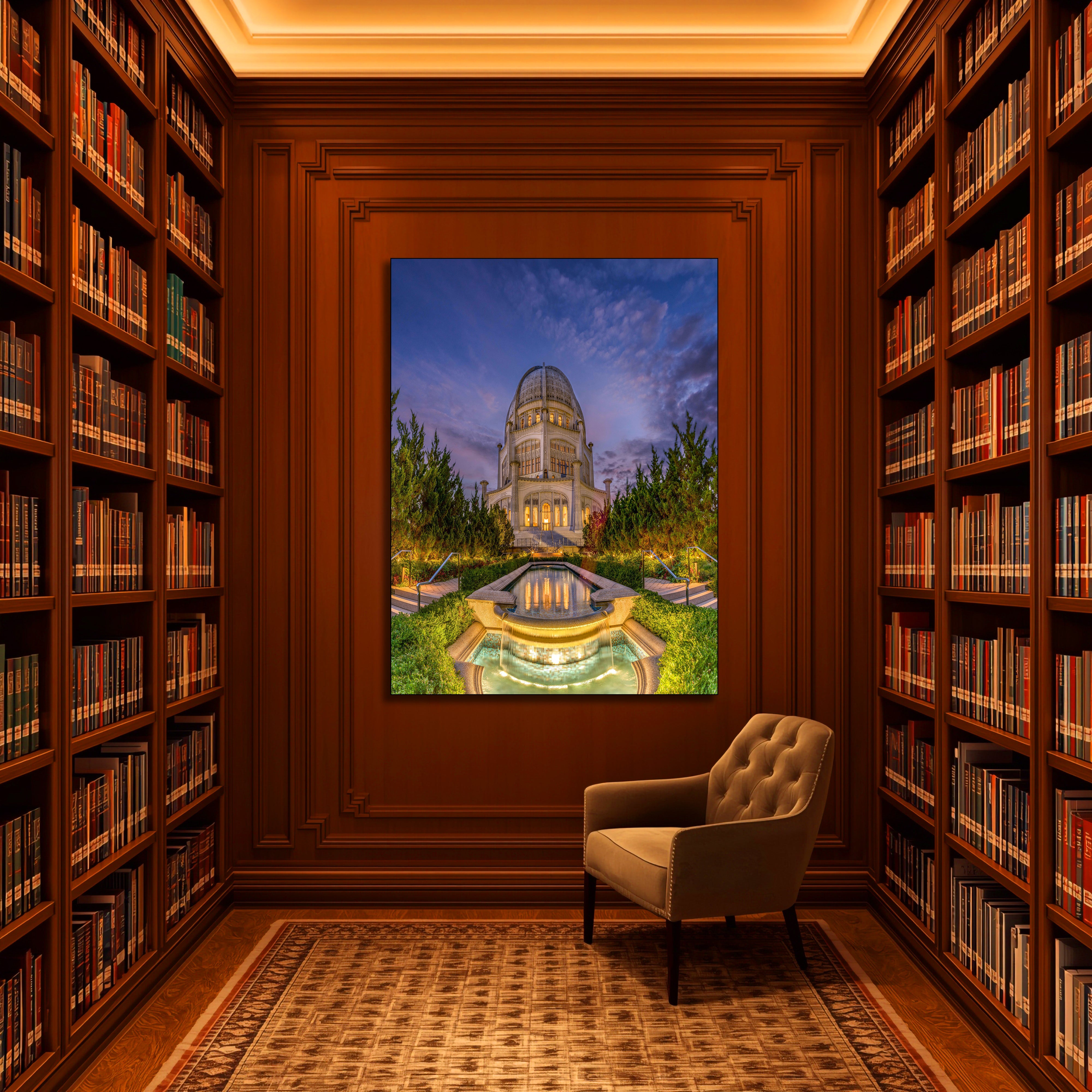 Bahai House of Worship Fine Art | Canvas & Metal