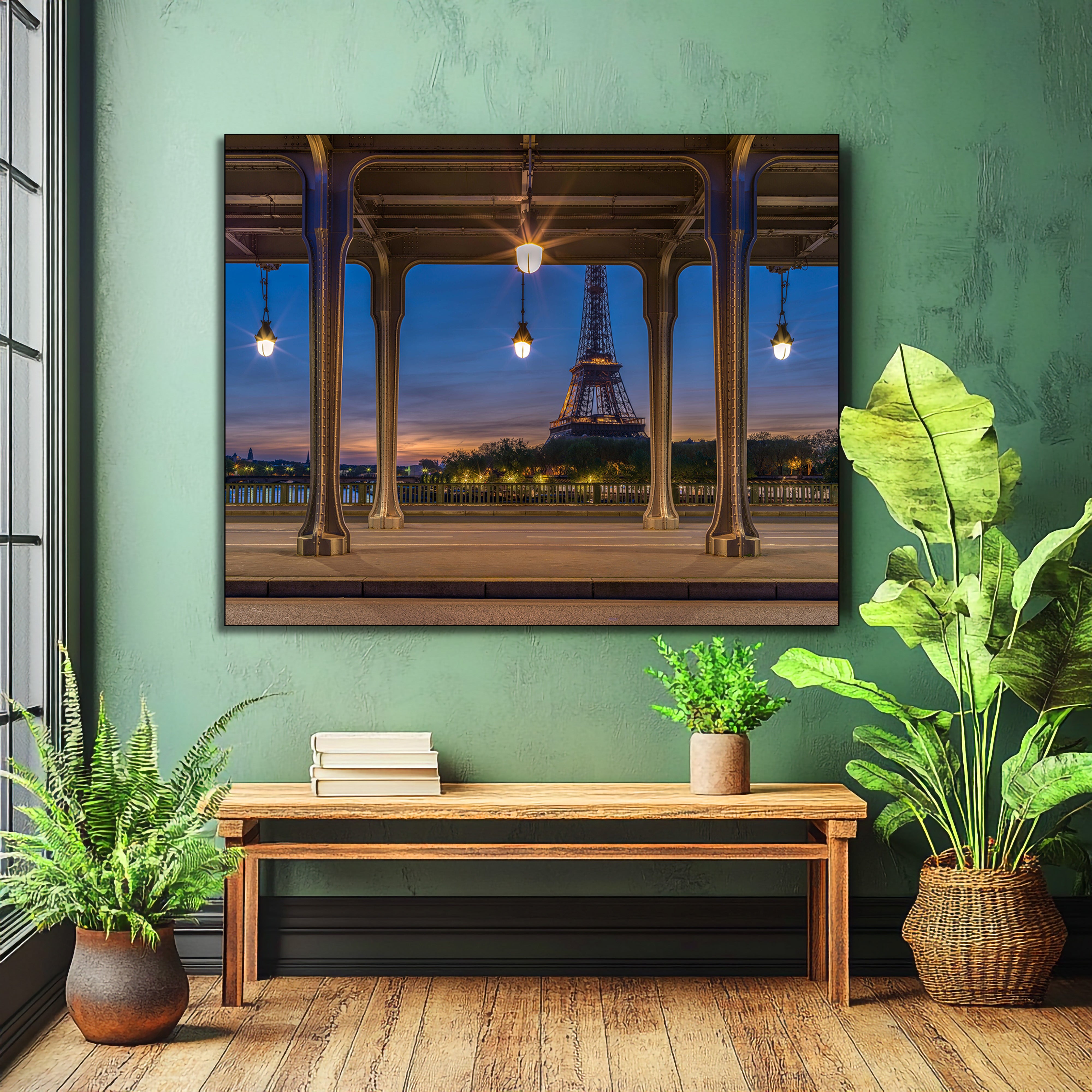 Paris Bir Hakiem Bridge Wall Art | Fine Art Canvas & Metal Print